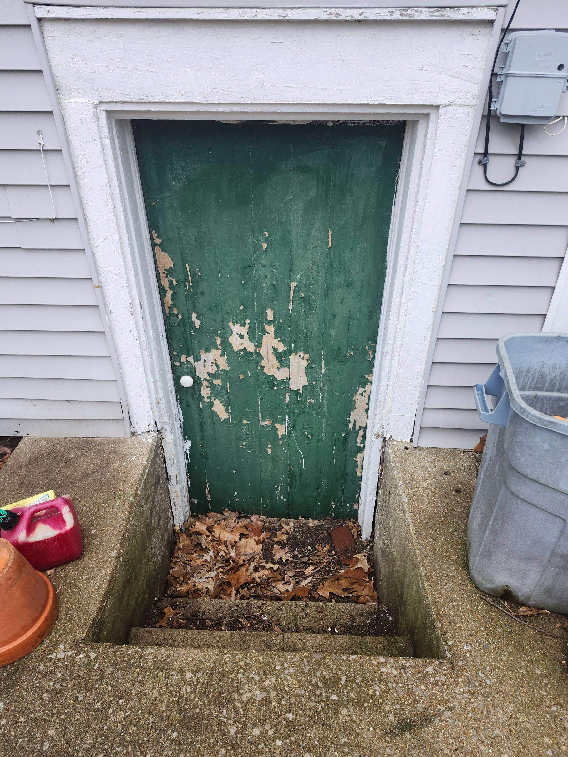 Exterior Basement Door Replacement -Edwardsville, IL by Legendary Services Company LLC.