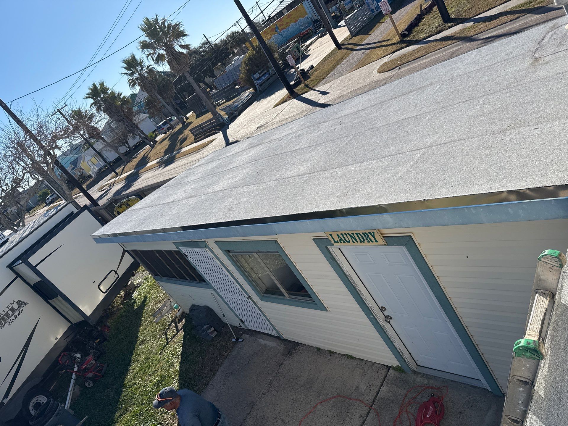 Mustang Island Flat Top by Bayfront Roofing and Construction