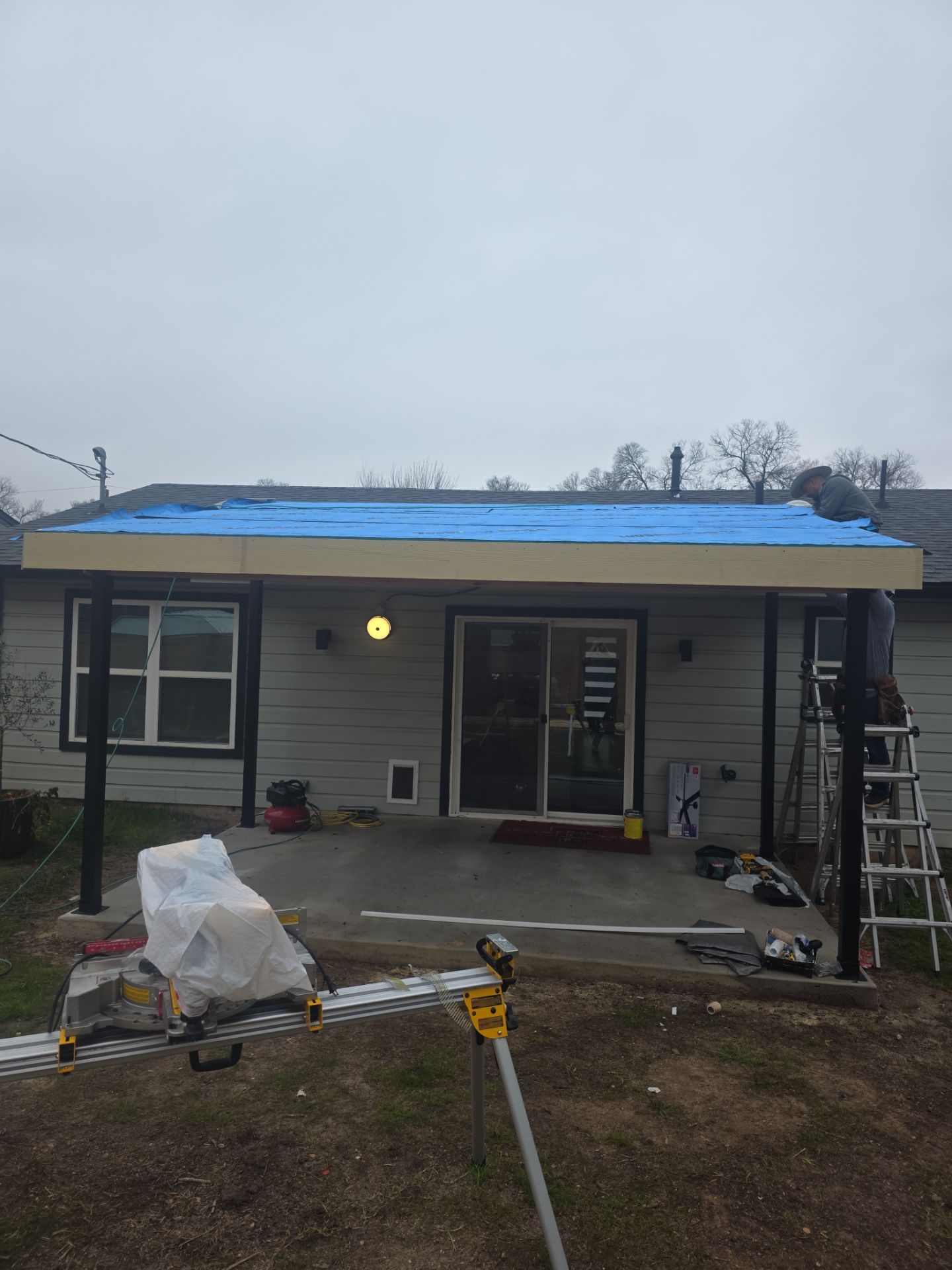 Custom patio for under 20. by REPS OF TEXAS