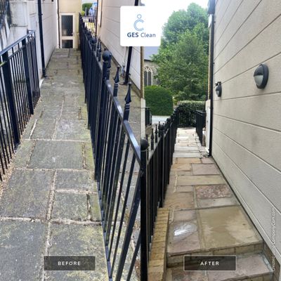Exterior Clean using Mosmatic Flat Surface Cleaner