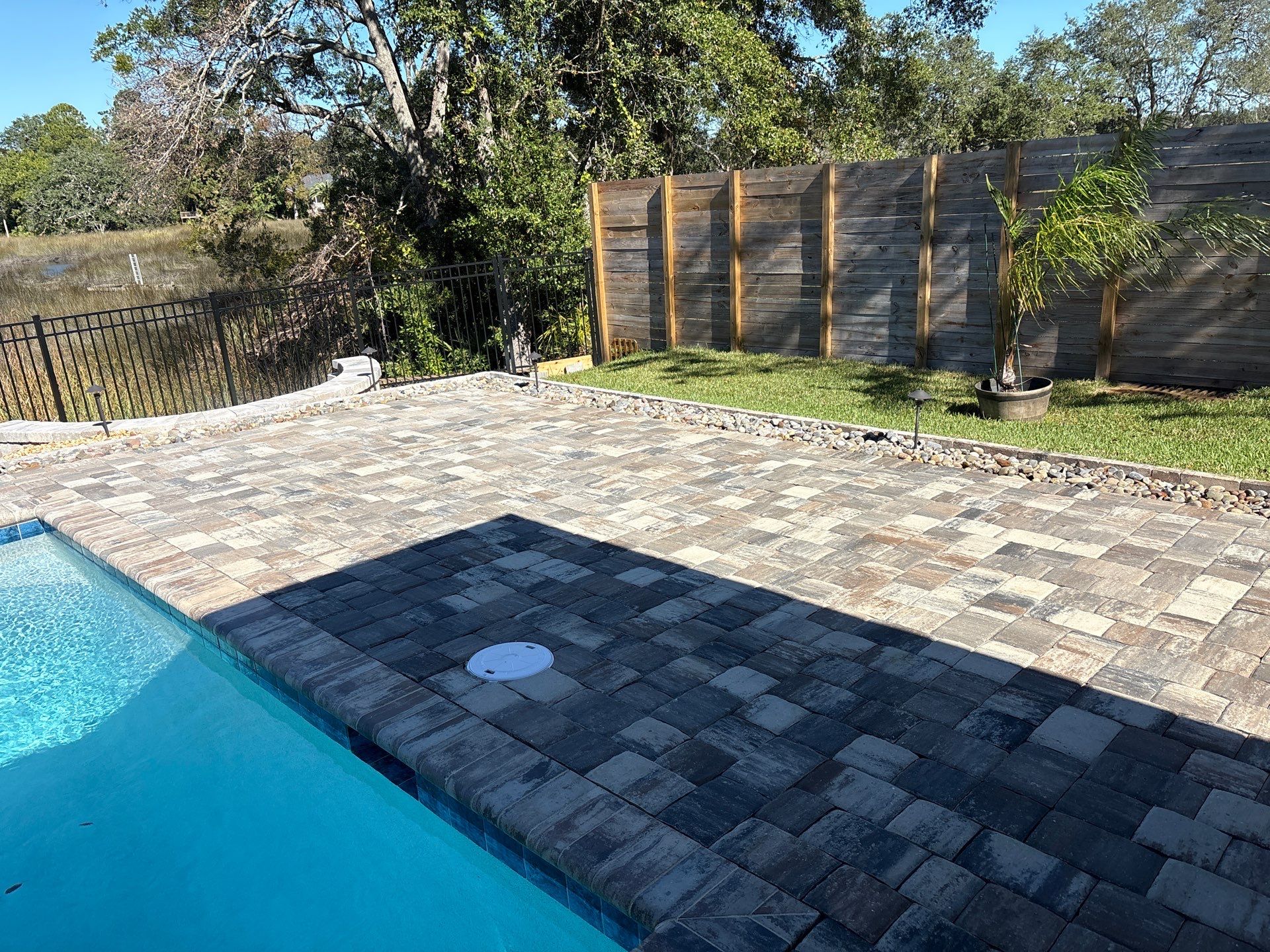 Pool Pavers using PolySand by DuraSeal