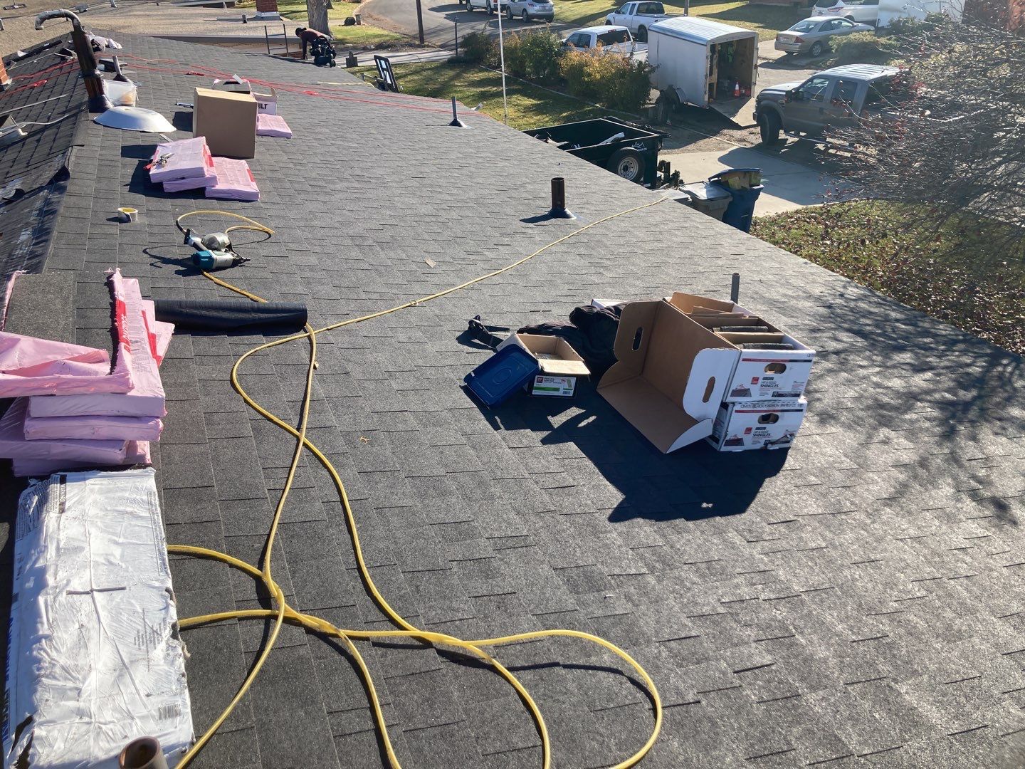 Meridian Single Level Residential Roofing Installation by ID Roofing LLC