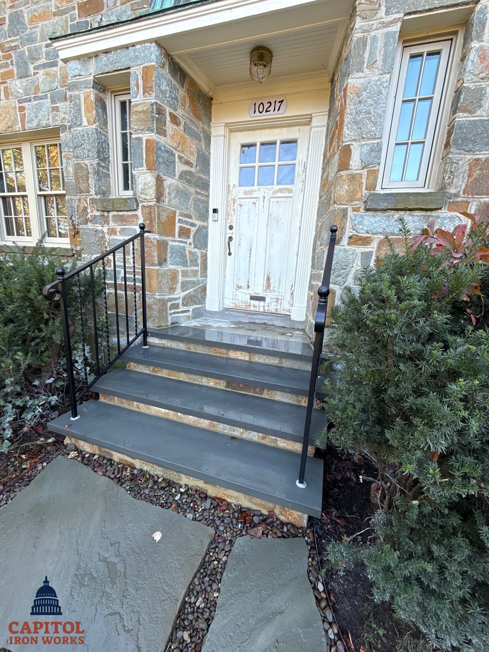 Custom Modern Interior Handrail – Minimalist Steel Design – Bethesda, MD by Capitol Iron Works