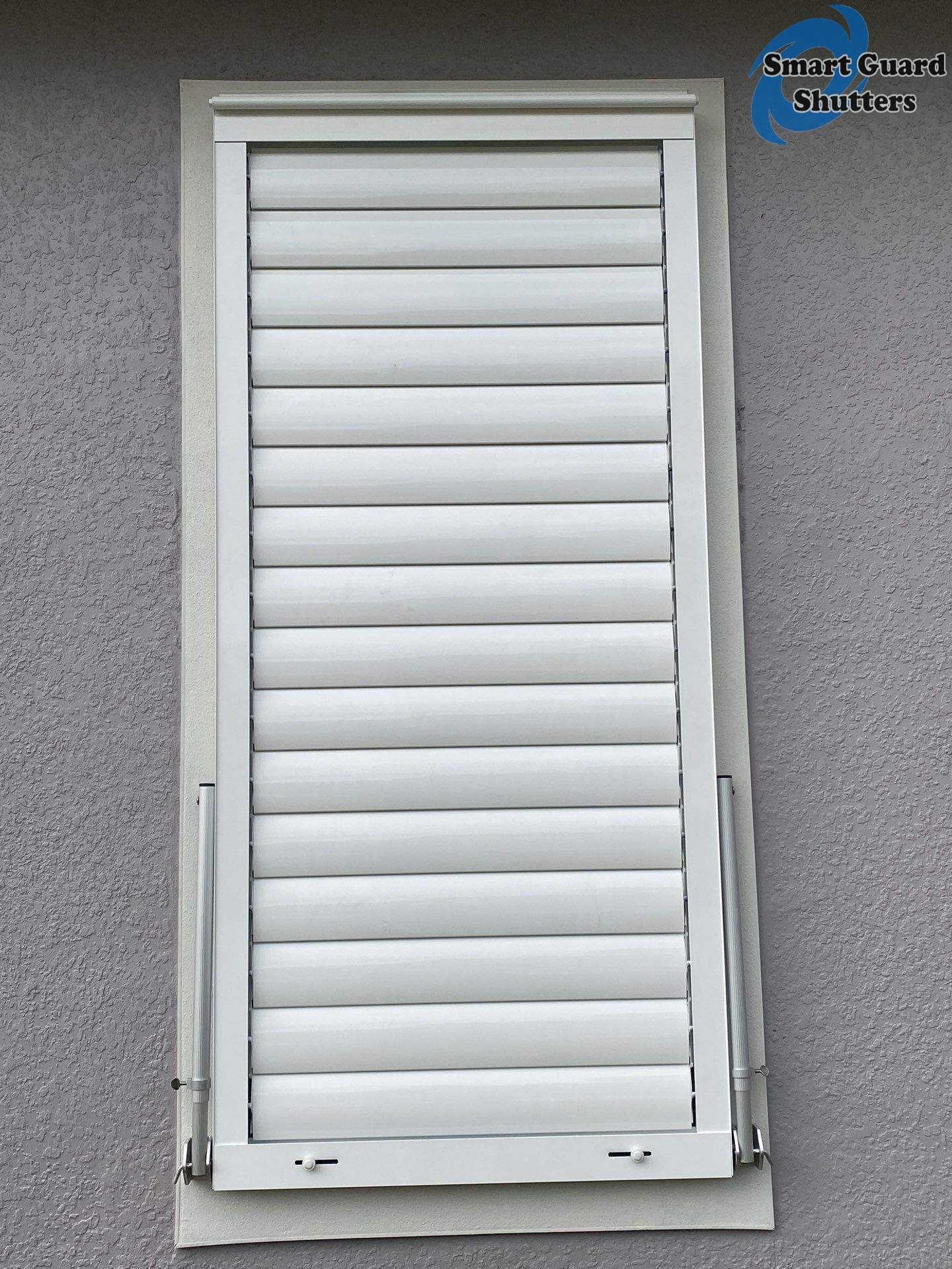 Impact Bahamas in Signal White by Smart Guard Shutters