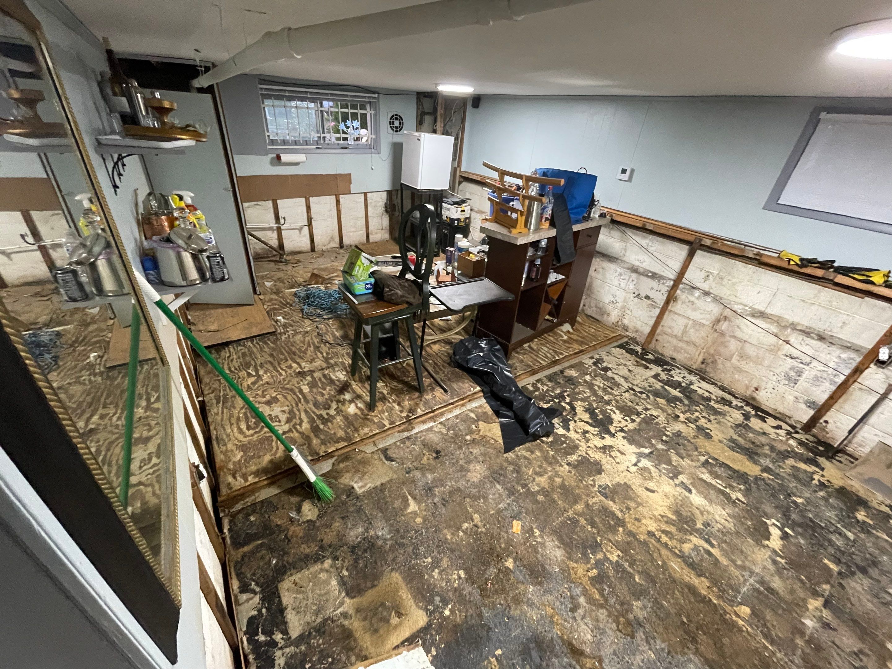 Basement Remodel using Tile by Home Concepts Construction