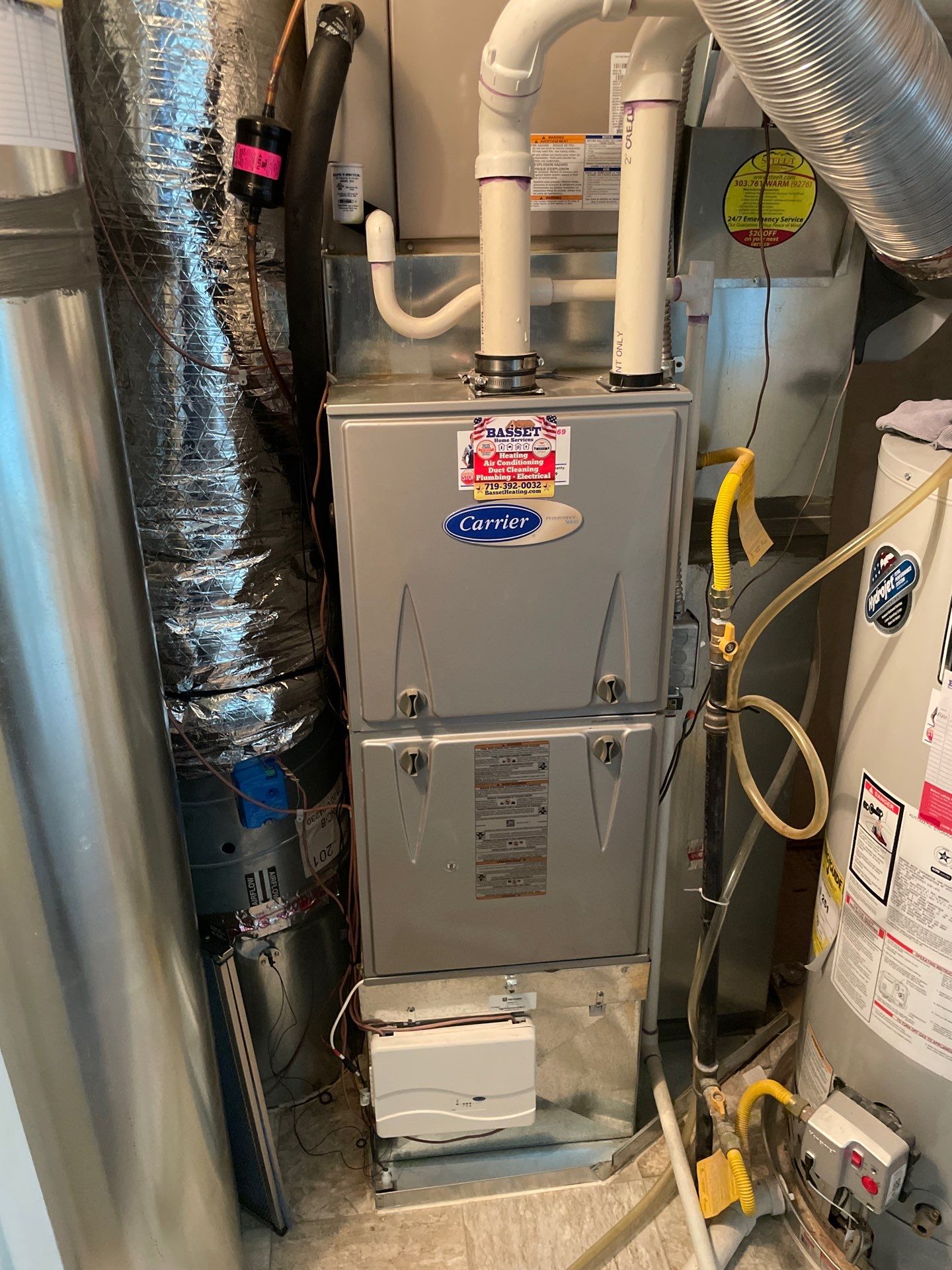Replaced Furnace and Air Conditioning  by Custom Climate Professionals