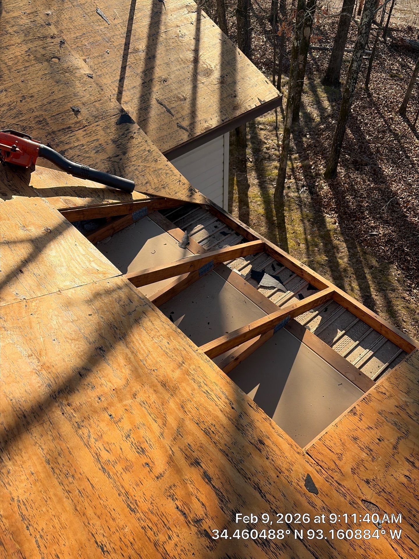 GAF Timberline HDZ Architectural Shingle Roof Replacement in Hot Springs by Temple Roofing and Exteriors