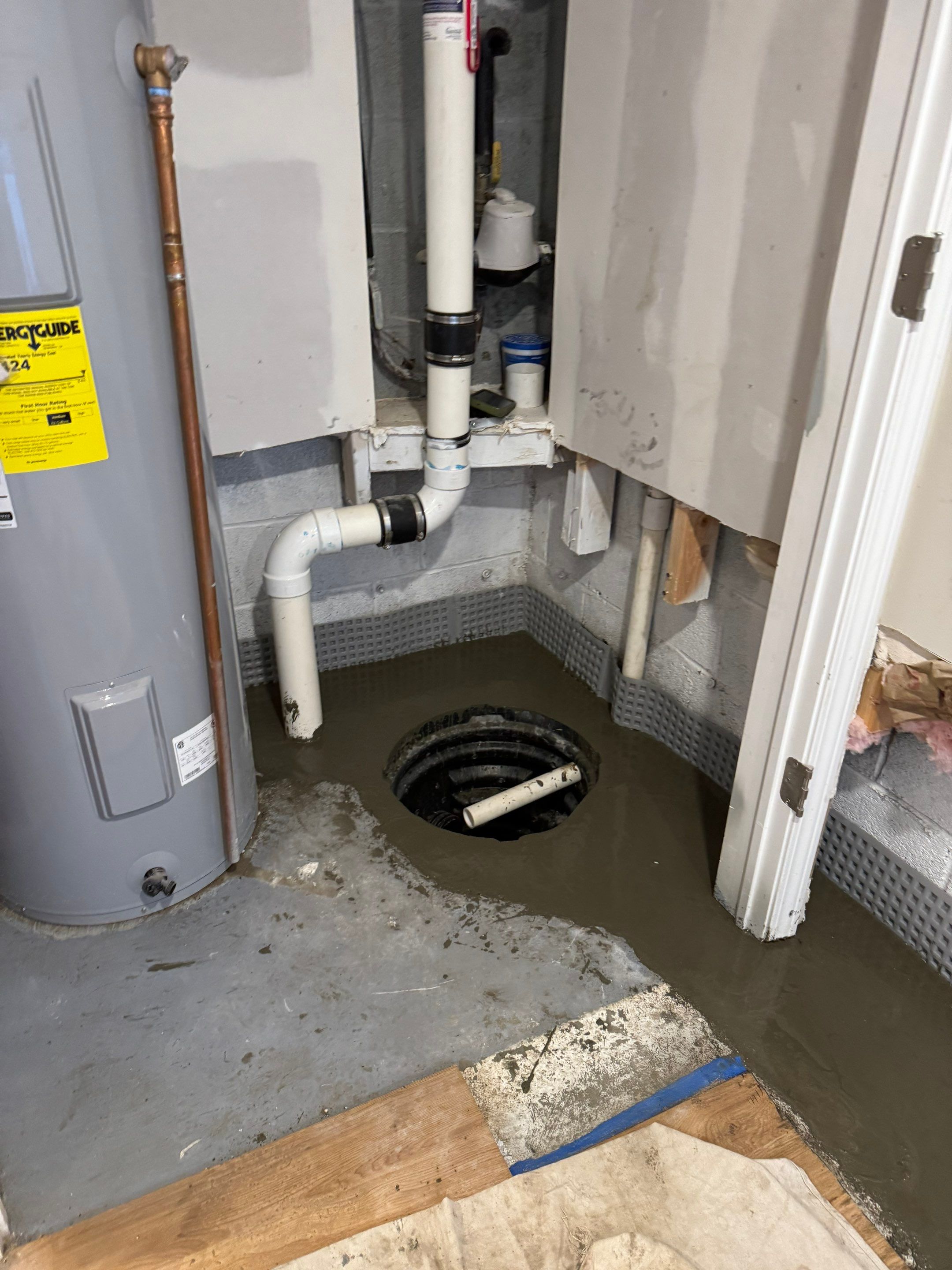 Interior French Drain & Wall Vapor Barrier Boonton NJ by Pure Service Pro, LLC 