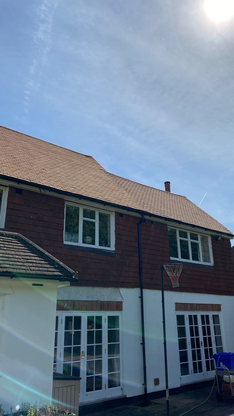 Roof Clean - Moss Removal using Honda 15lpm Low Pressure Washing Machine by Ges Exterior Cleaning ltd