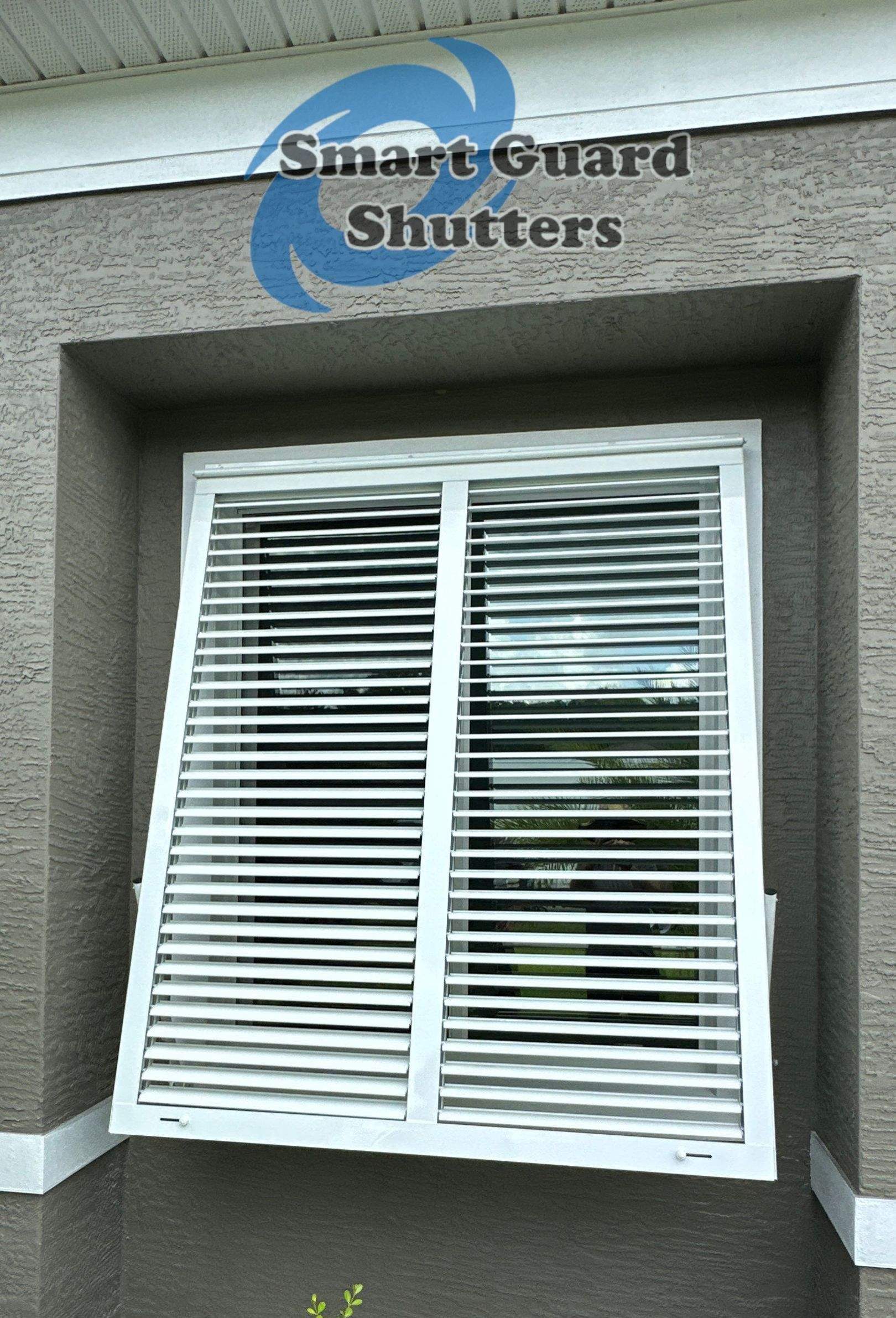 Impact Bahamas in Signal White by Smart Guard Shutters
