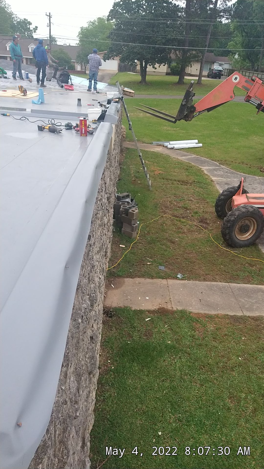 Commercial Roofing Installation using 50 mil PVC by Hostetler Roofing