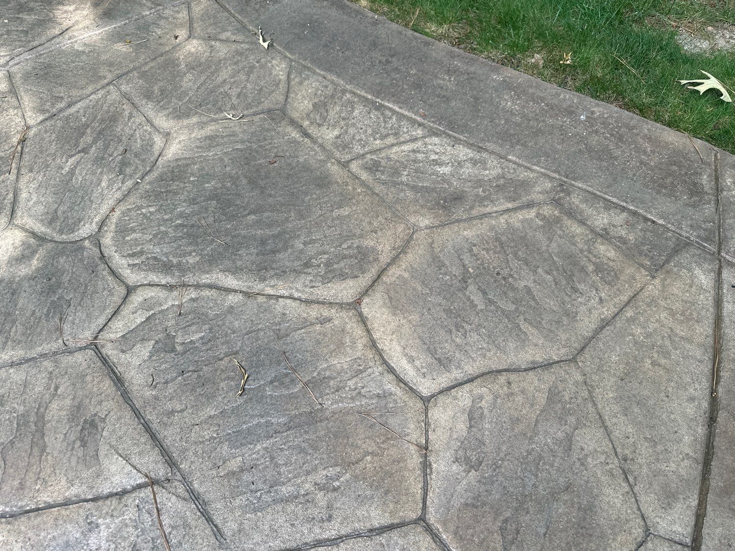 Stamped Concrete and Weathered Deck by DuraSeal