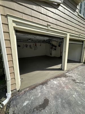 Concrete garage floor replacement