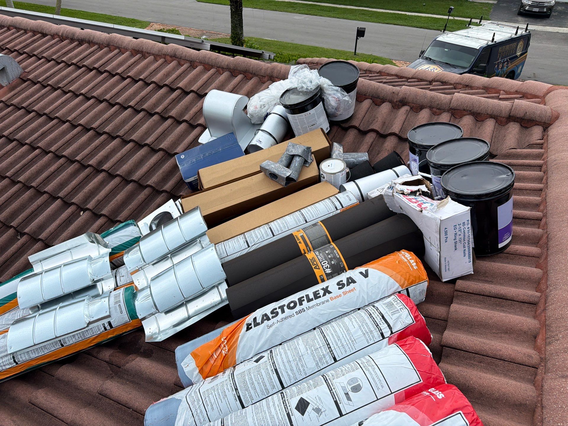 Residential Roofing Installation using Eagle Roofing Tile by BLUES BROTHERS ROOFING