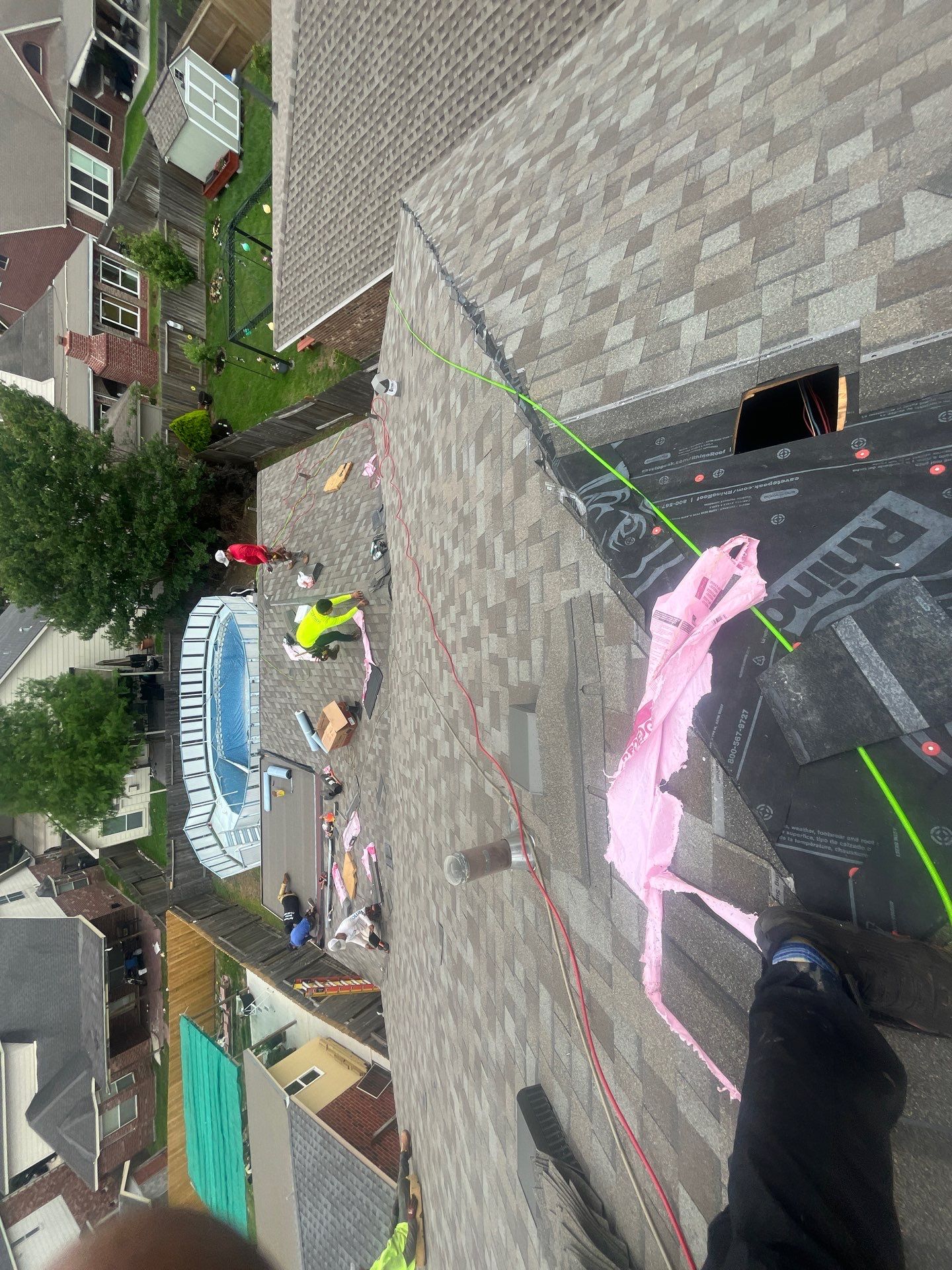 Residential Roofing Installation using Owen's Corning Duration (Lifetime) Shingles by Roof Repair Company