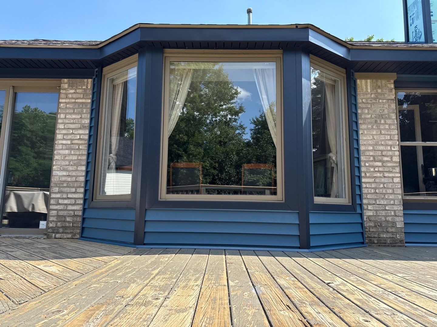 Siding Replacement using Alside Charter Oak D4.5" Laguna Blue by 180 Contractors