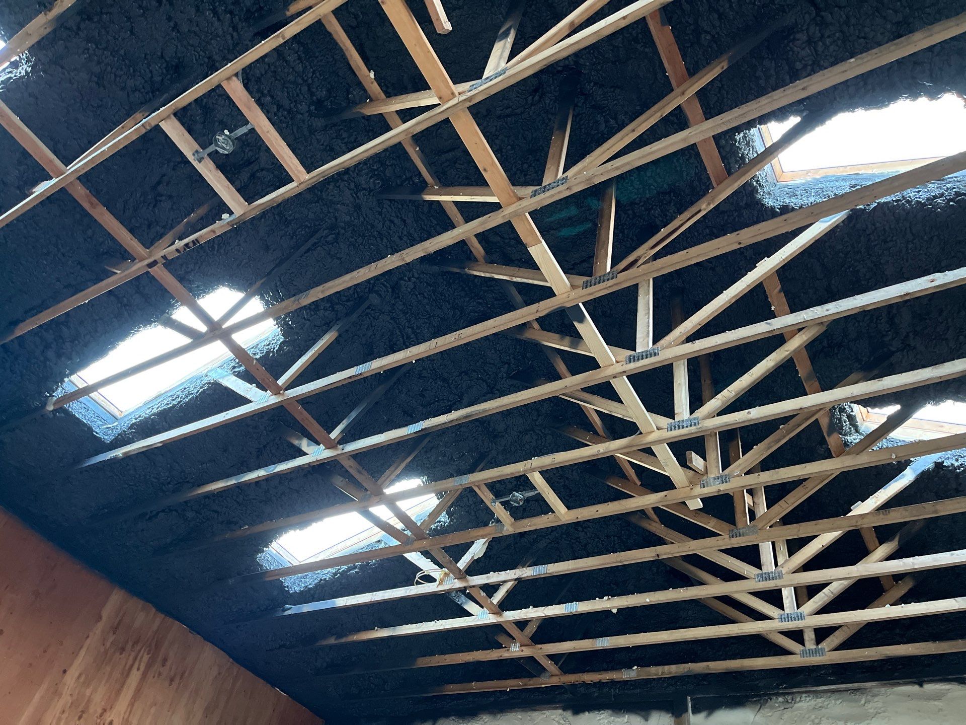 Open Cell Spray Foam to a Pole Barn by NYS Foam & Energy