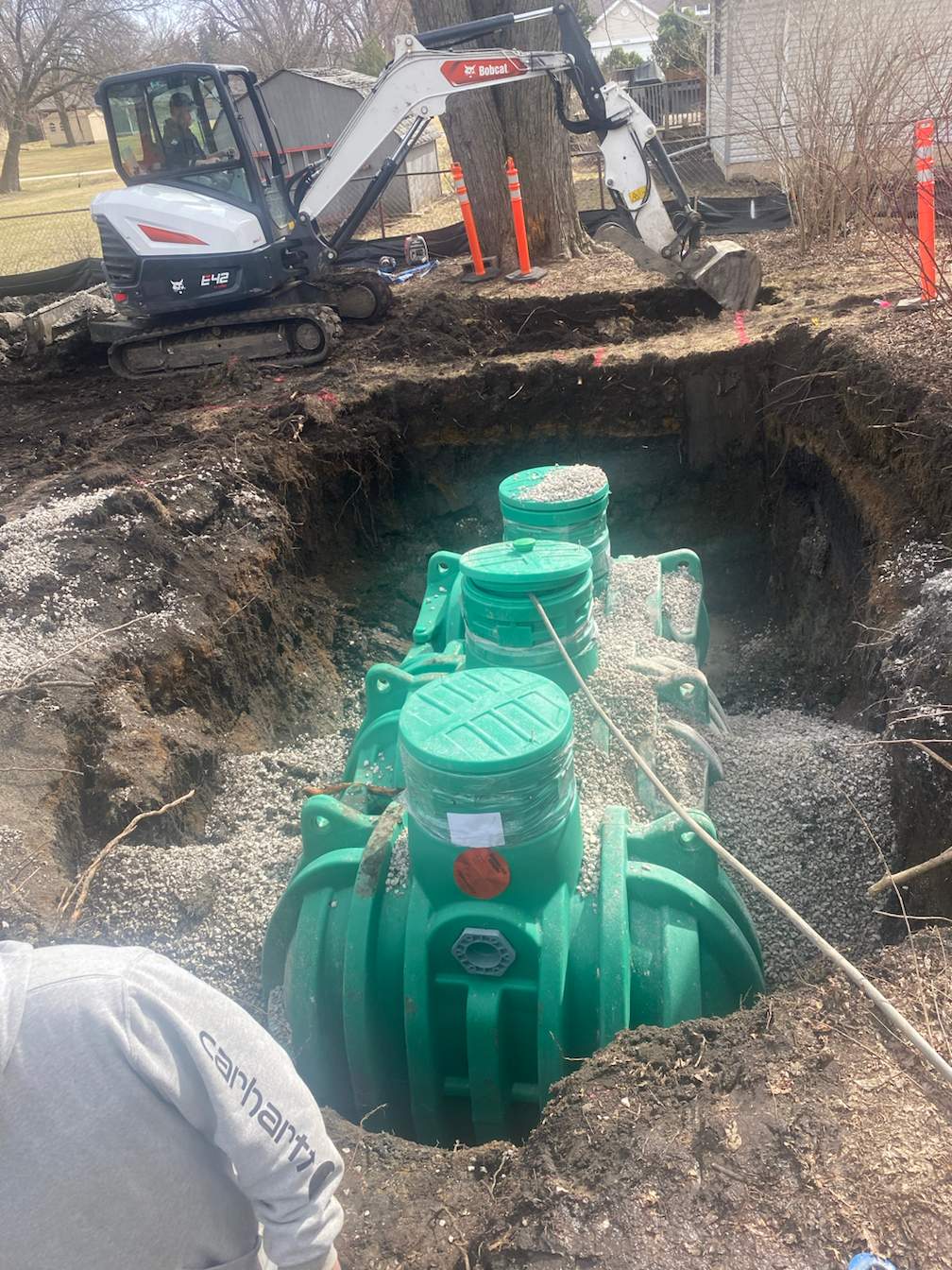 Norweco Singulair Green R3 Septic Installation with LPP Mound by Allied Water Services