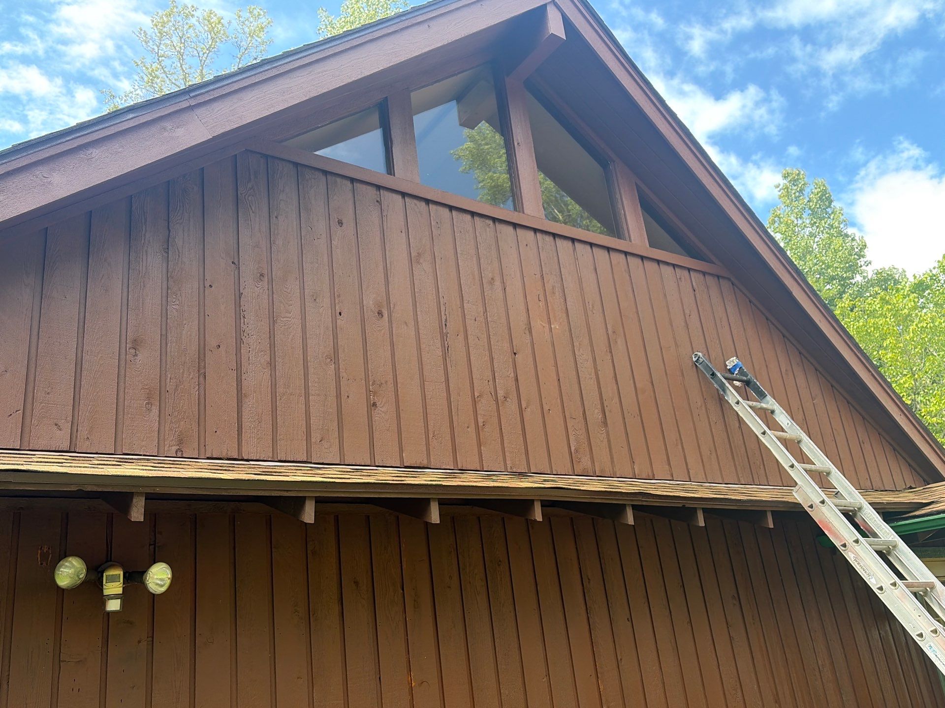Careful Stain Work & Fresh Color on Unique Property Tyler, TX by Quality Coats Painting