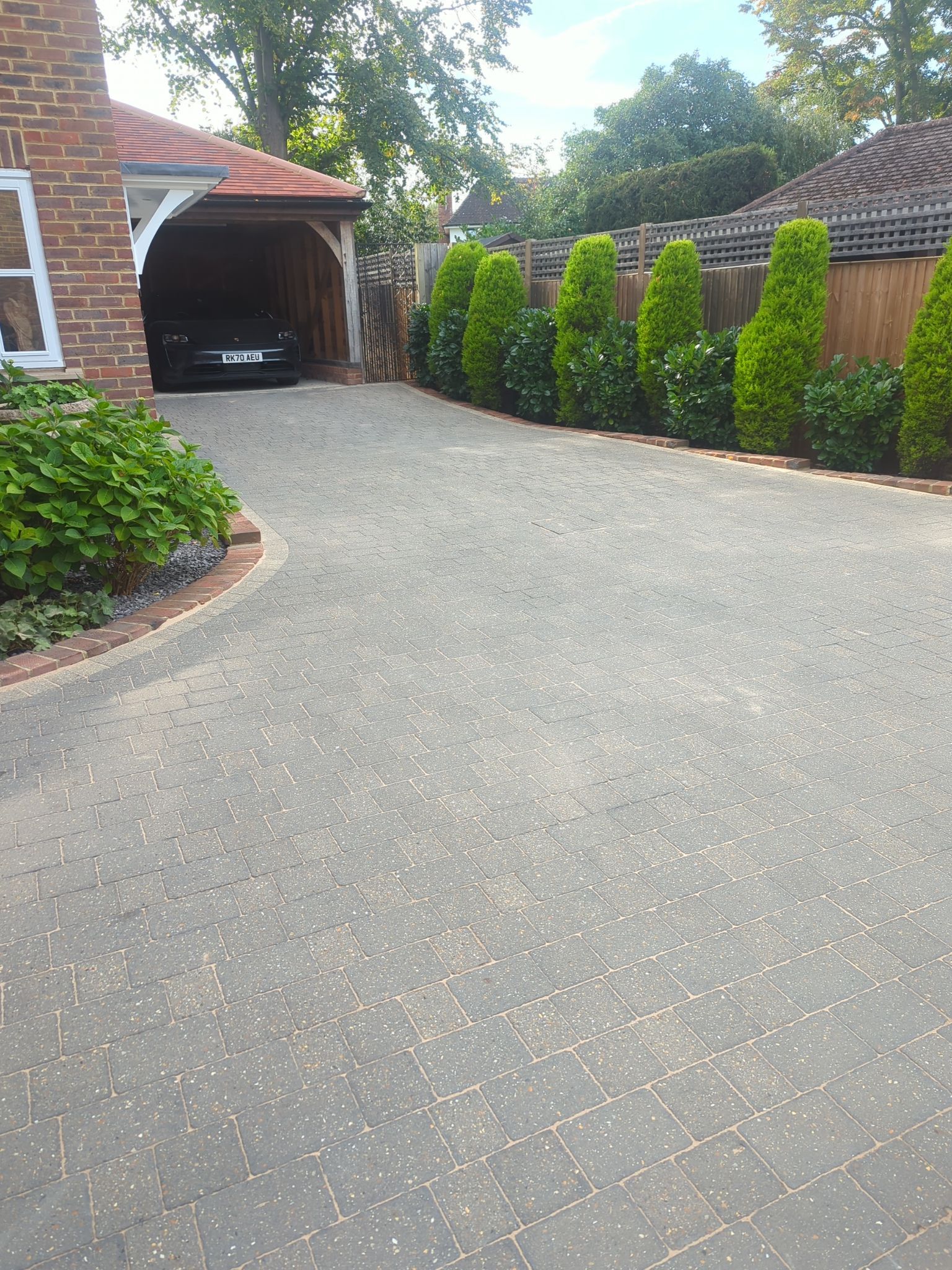 Driveway And Patio Clean using Softwash Equipment by Ges Exterior Cleaning ltd