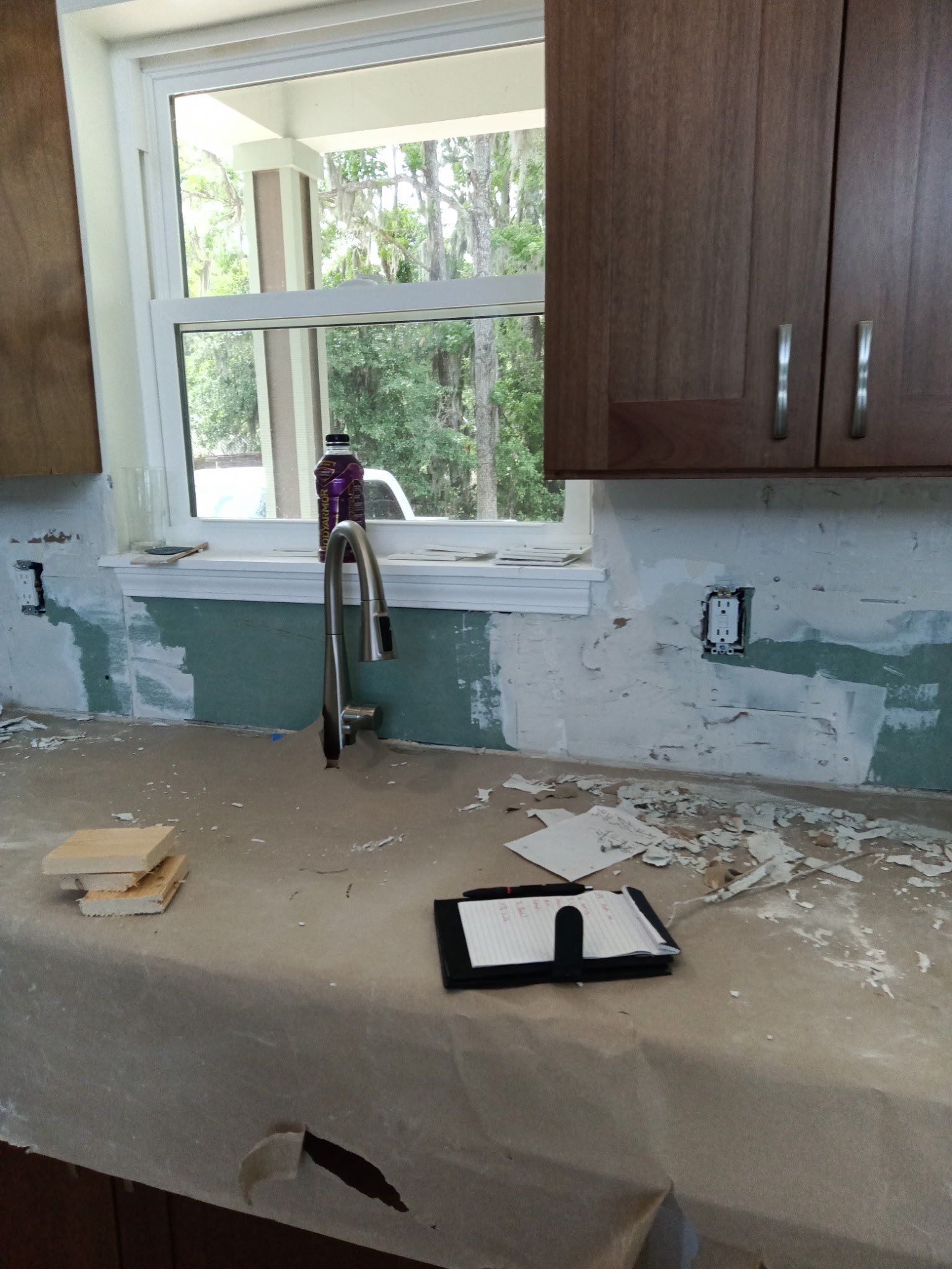 Backsplash Fix From Previous Install by Axtra Hand