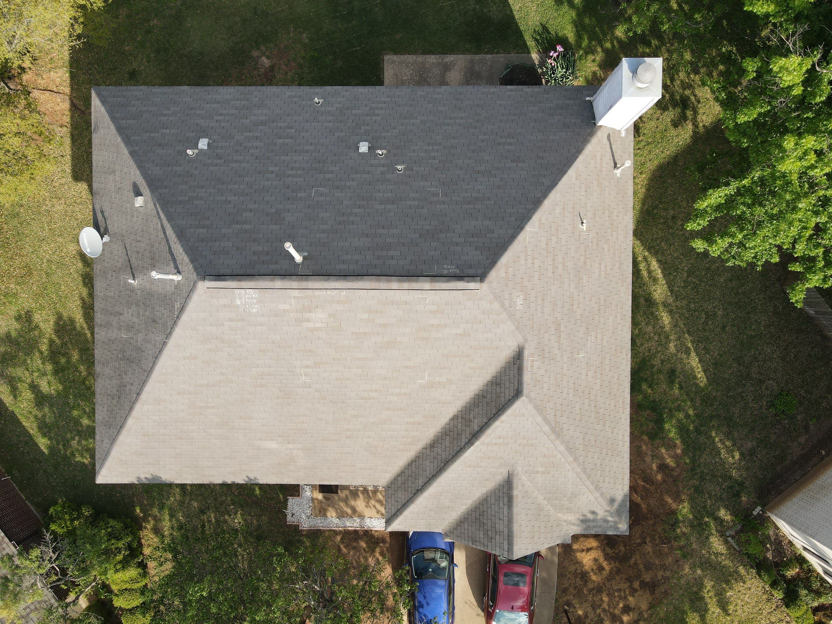 Architectural Shingle Roof Replacement and Decking Repair in Round Rock by Caliber Restoration LLC