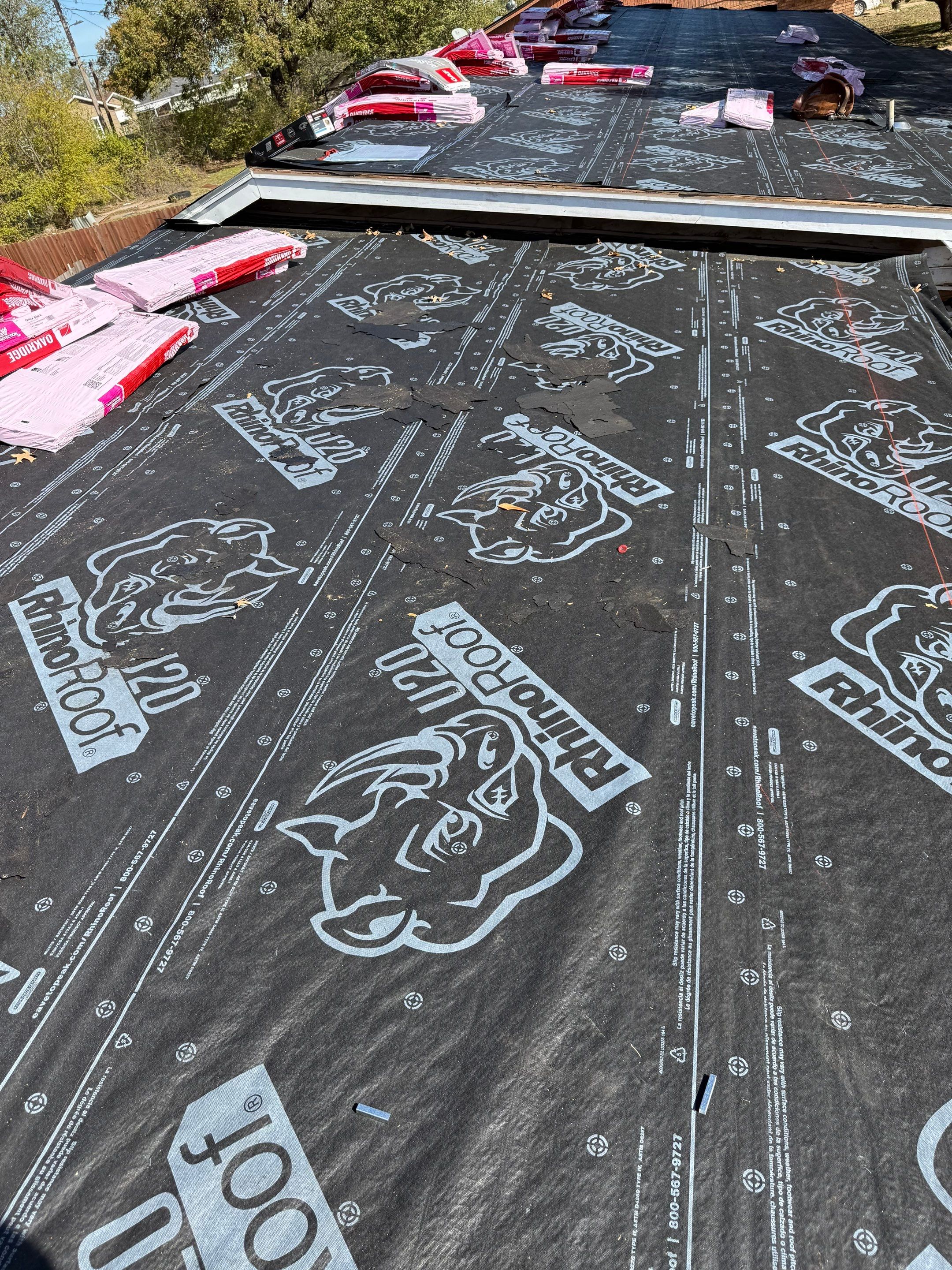 Residential Roofing Installation using Owens Corning by Frontline Roofing and Construction