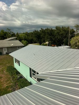 Residential Roofing Installation using Durabull Standing Seam System