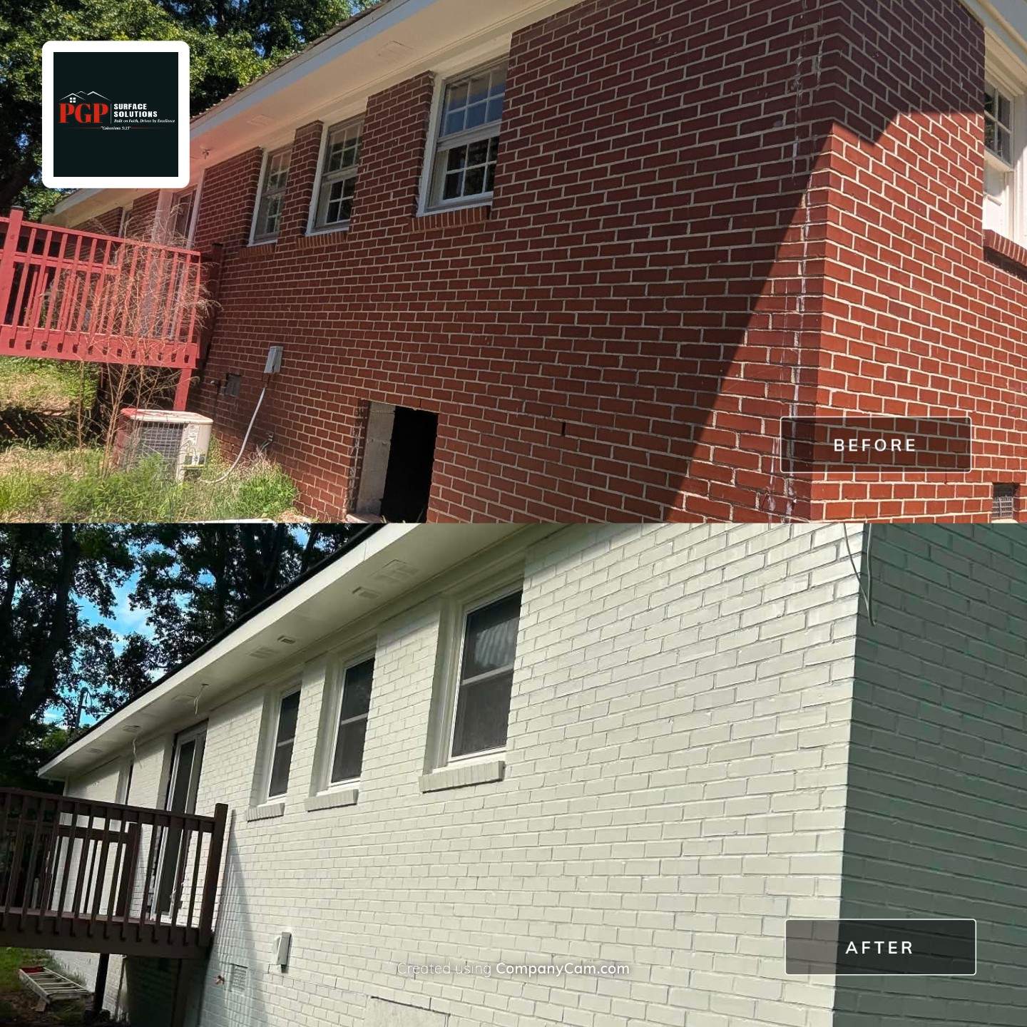 Social Circle Masonry Painting Project by PGP Surface Solutions, LLC