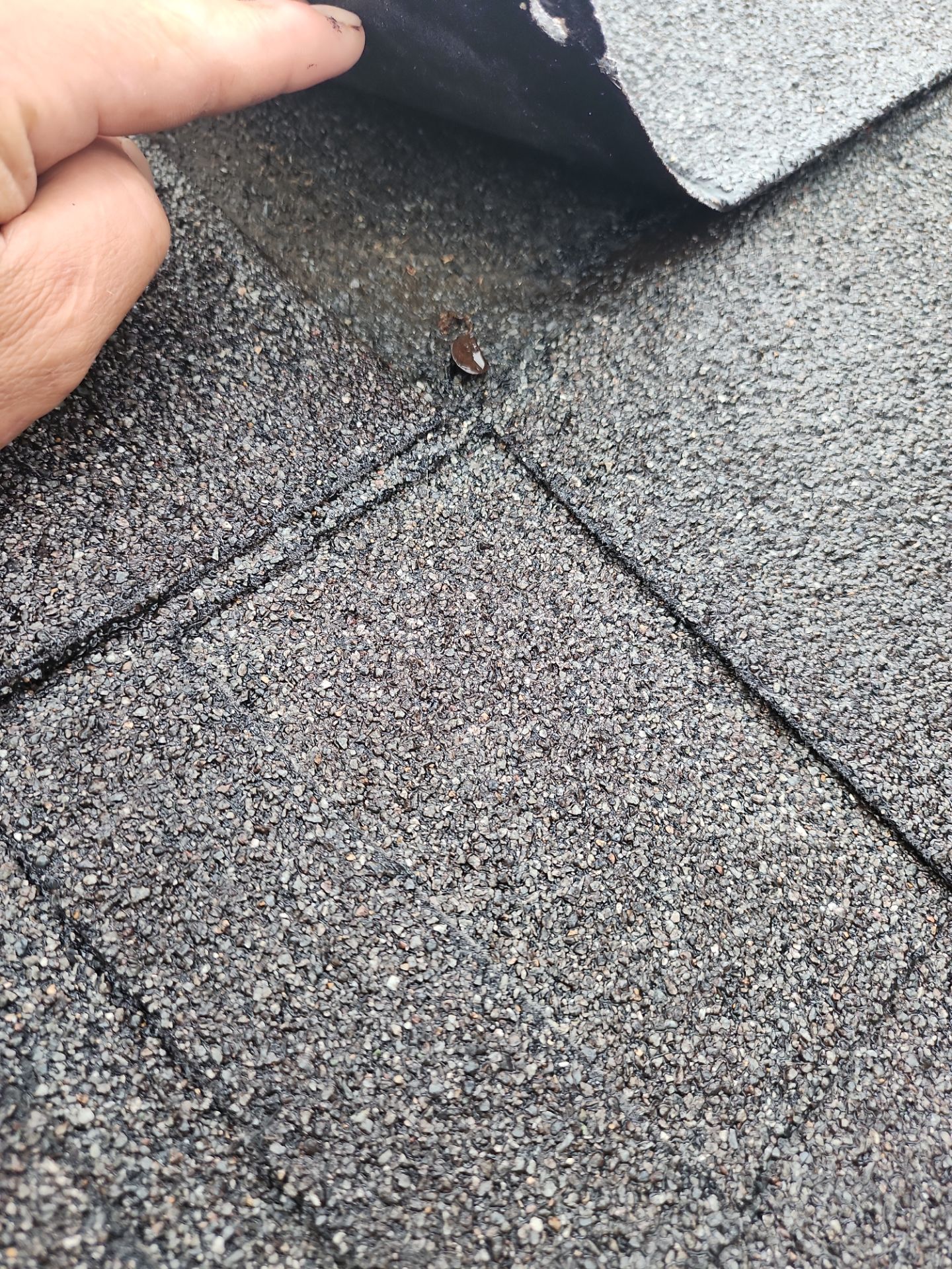 Hail Damage using Owen's Corning Duration (Lifetime) Shingles by Roof Repair Company