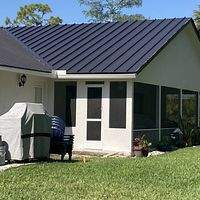 24ga 1.5" Mechanical Seam Dark Bronze by Total Roofing System The Metal Roof Experts