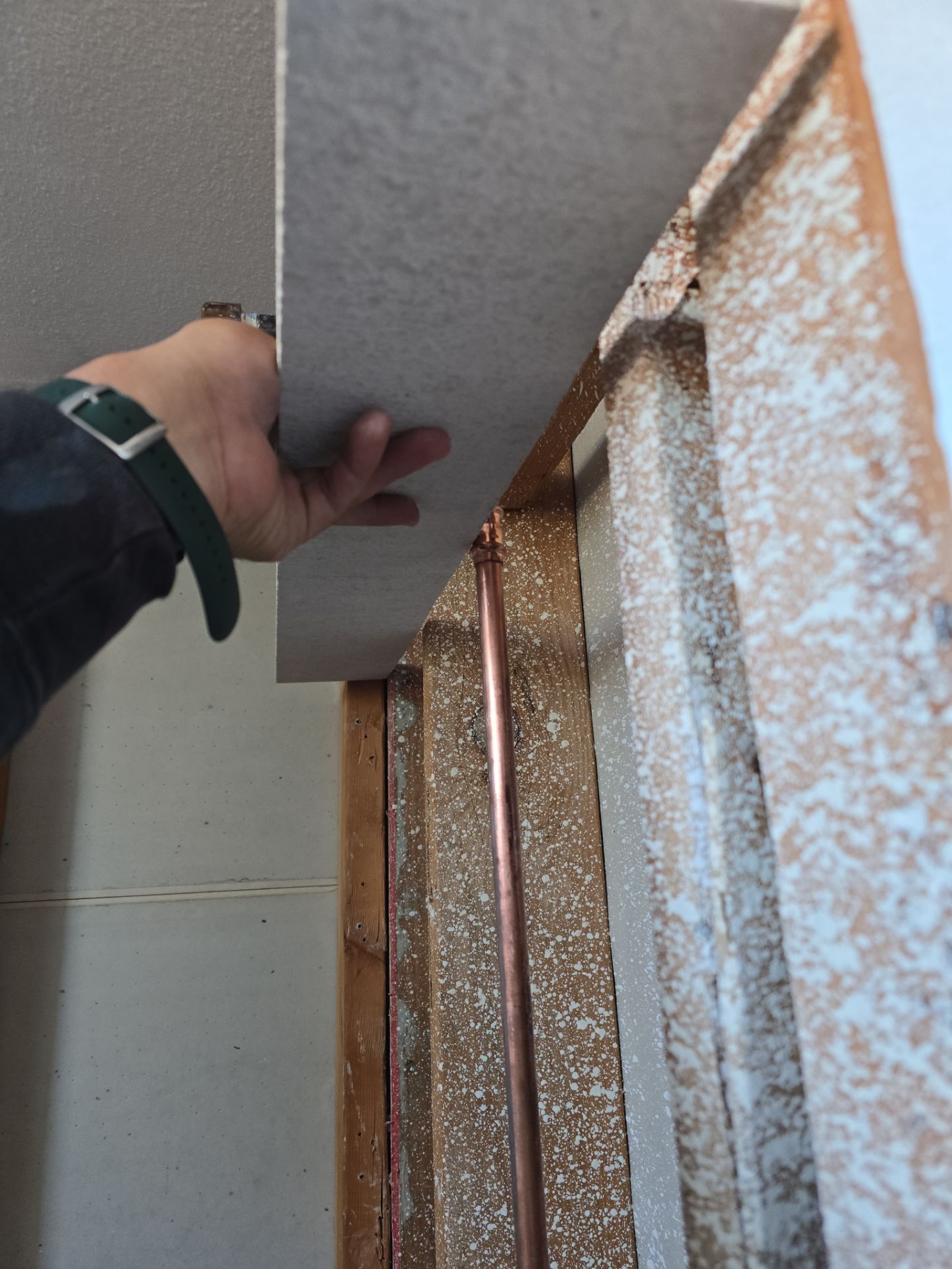 Installing Water Pipe for Shower by Us Plumbing