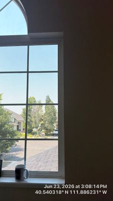 Residential Arched Window Installation in Draper Utah