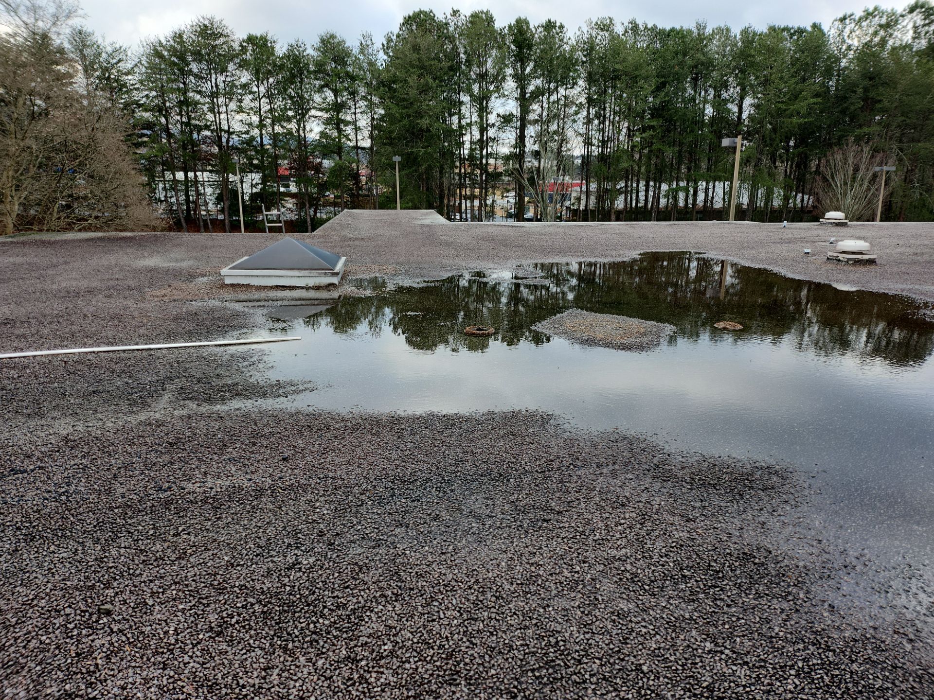 Important to keep drains clear 💦 by Georgia Roof Advisors