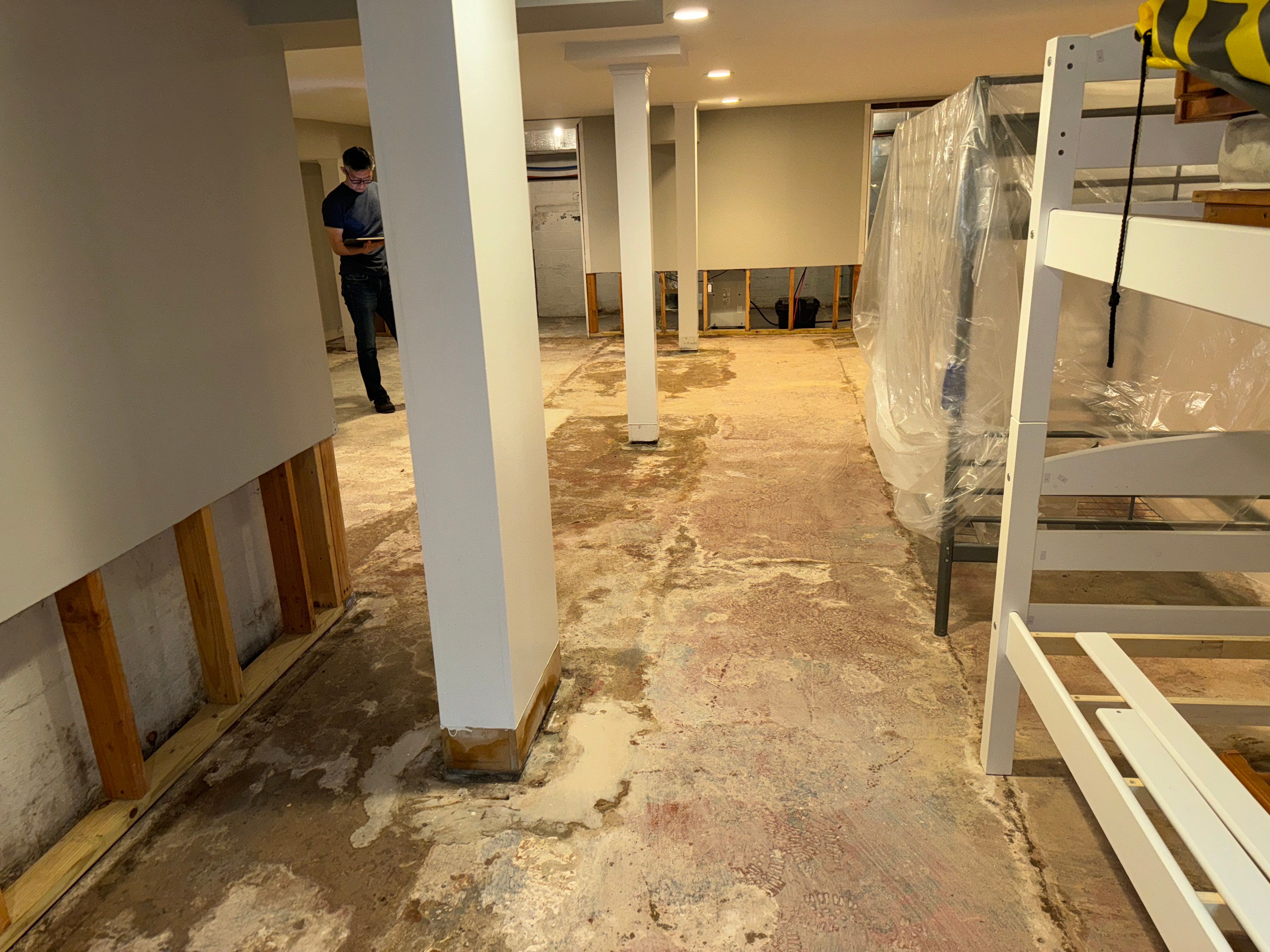 Interior French Drain Livingston NJ by Pure Service Pro, LLC 