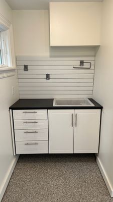 Jennifer J. upgraded her garage with cabinets