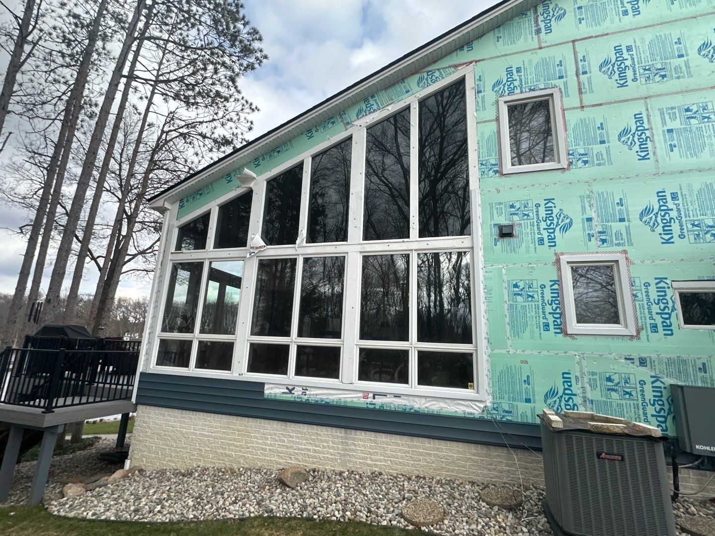 Siding Replacement using Certainteed Monogram D5 Pacific Blue by 180 Contractors