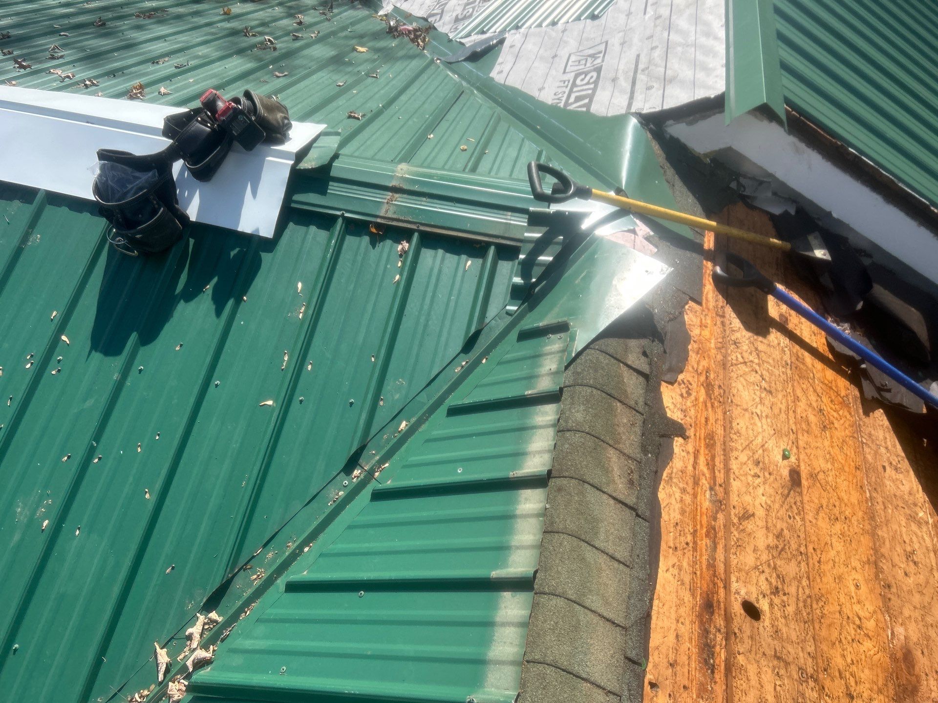 Residential Roofing Installation using Metal by Rainstoppers Roofing