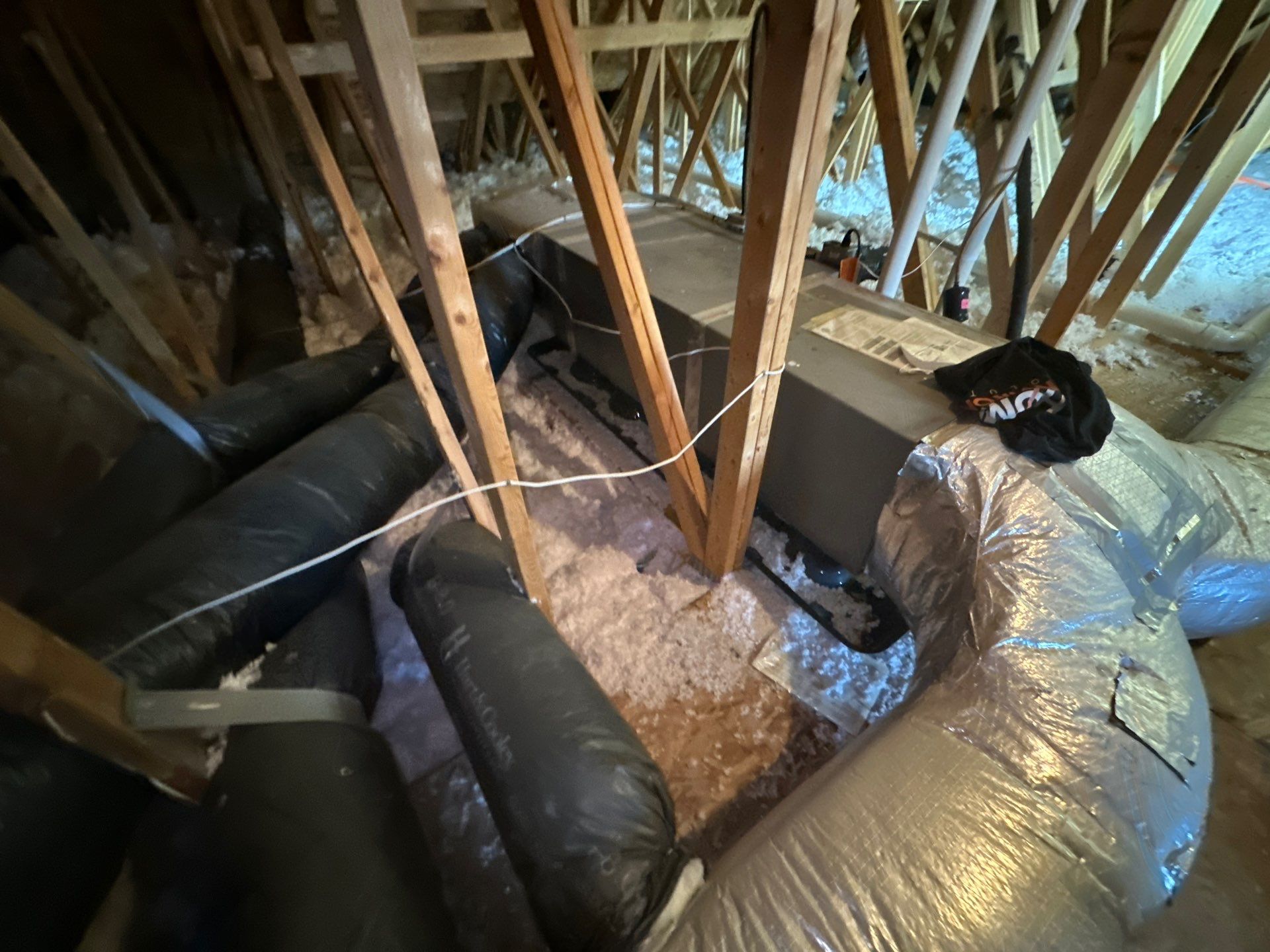 Sanitizing and Transforming a 2,100 sq ft Attic for a Better Home Performance by Home Environment Solutions