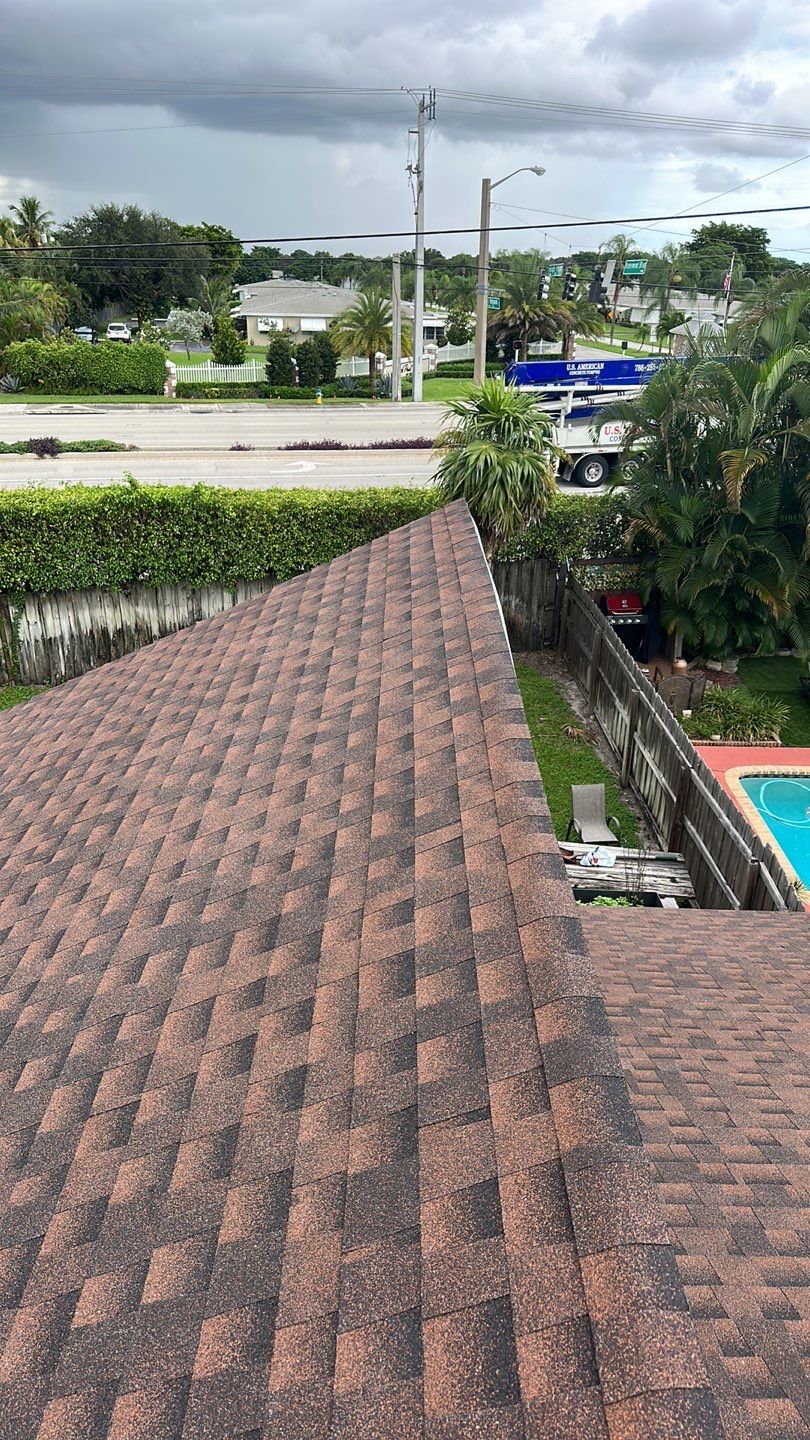 Residential Shingle Roof Installation With Sheathing Repairs in Delray Beach by AJF ROOFING INC