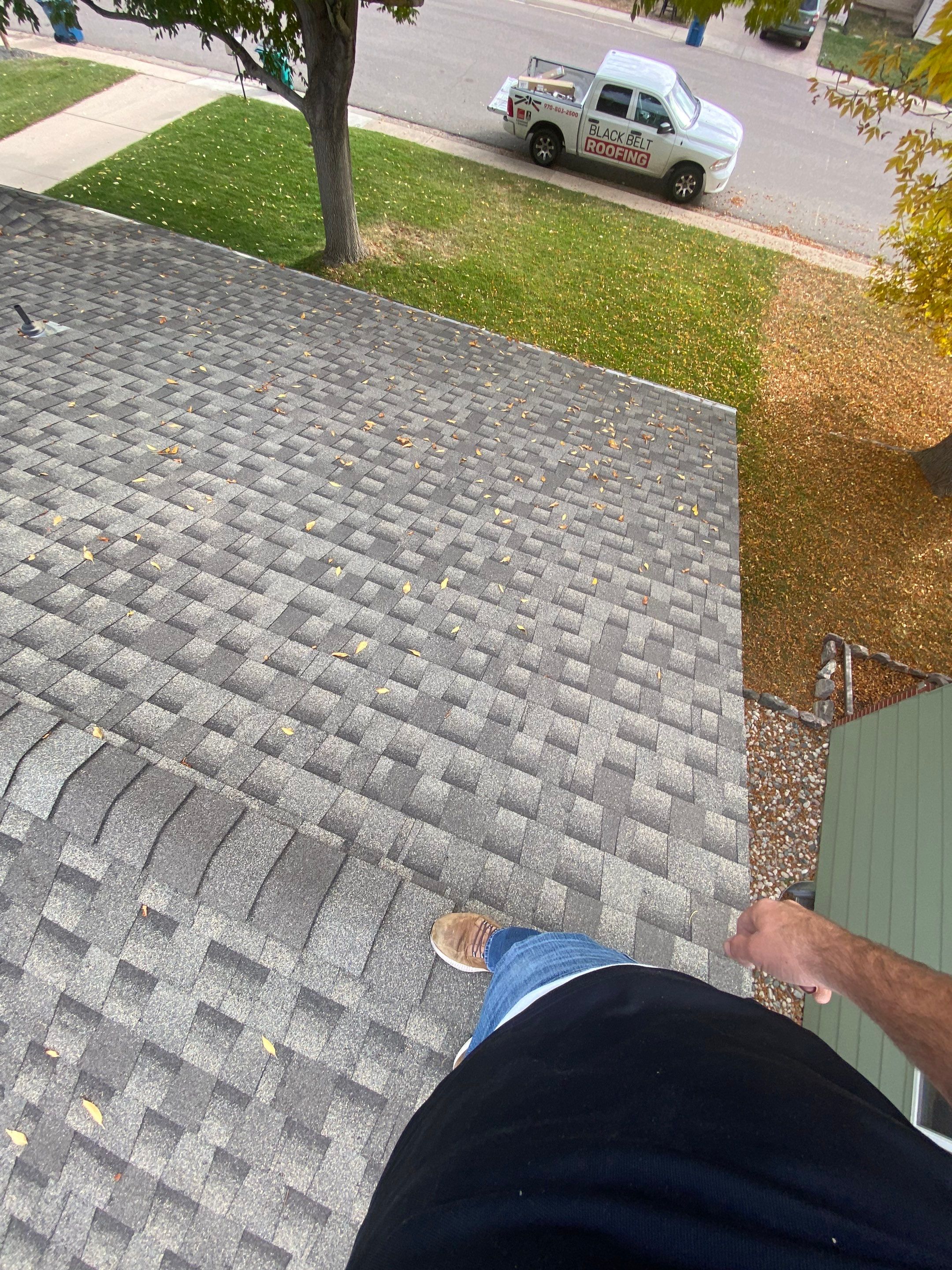 Resdiental Hail Damage Roof Replacement  using Certainteed Northgate Class 4 Impact Resistant "Weathered Wood" color by Black Belt Roofing 