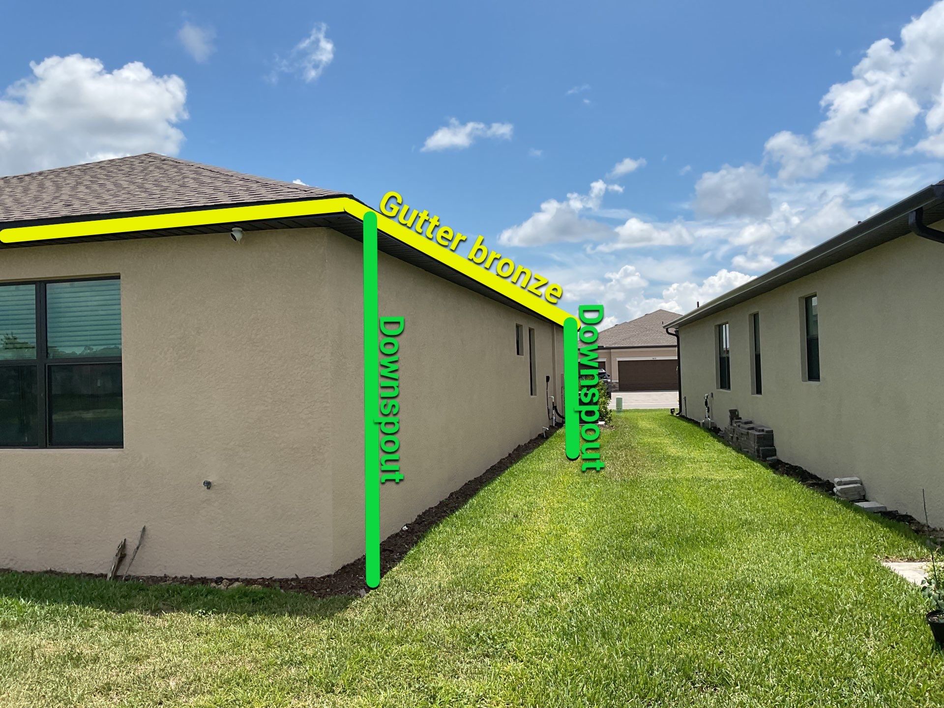 Brown Seamless Gutters for Homes in Fort Myers  by Gutter Professors