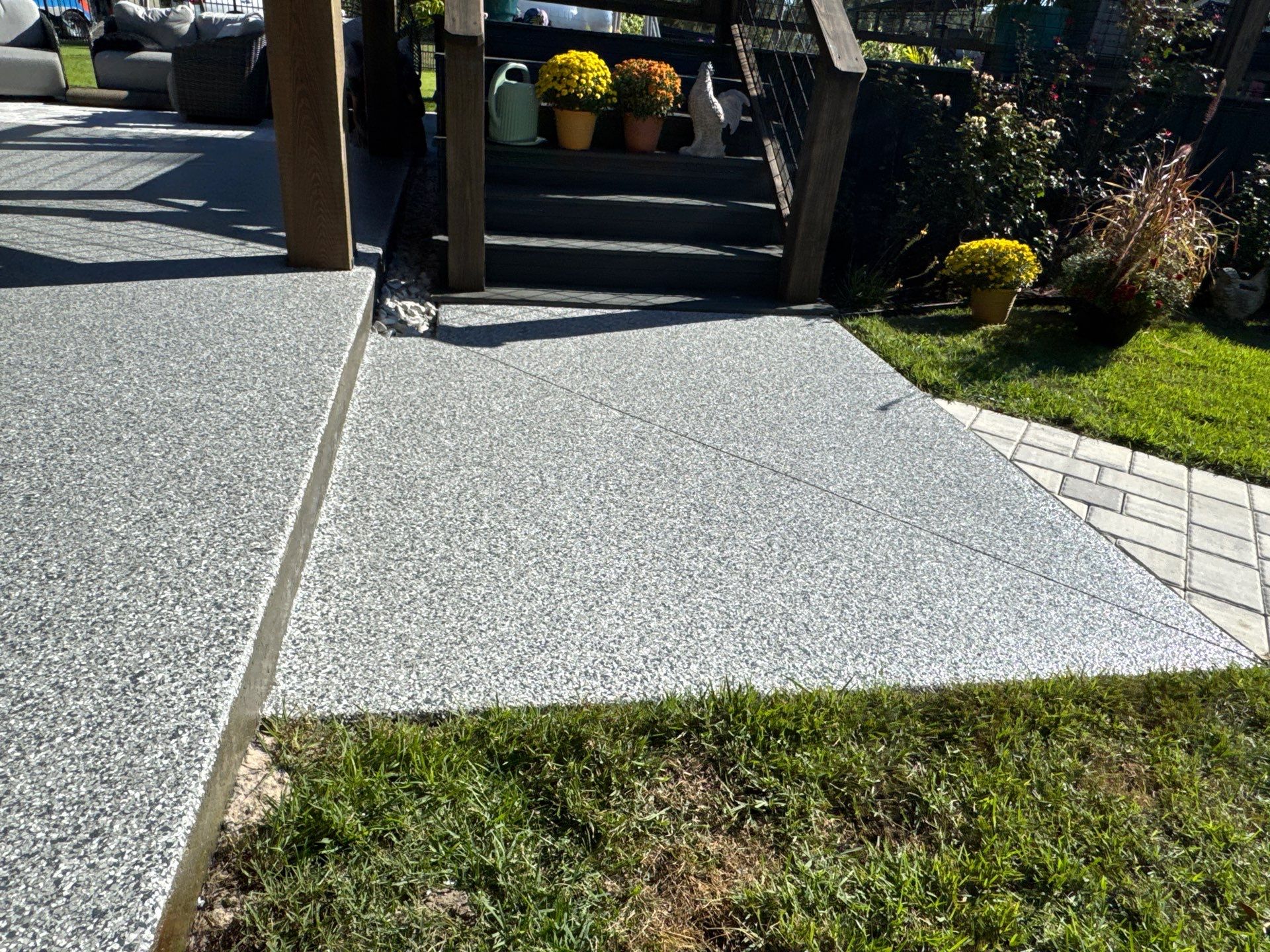 Patio in Old Town, FL in Slate Stone by Cross Creek Concrete Coatings