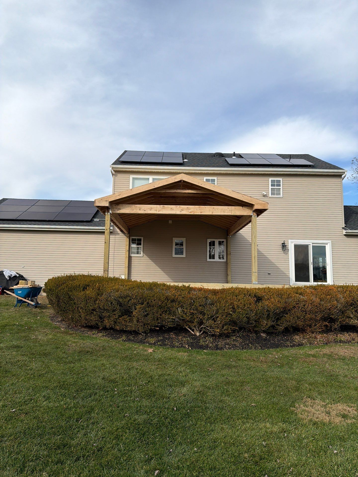 New Deck With a Roof and TV Mount in Raritan, New Jersey by deck guardian