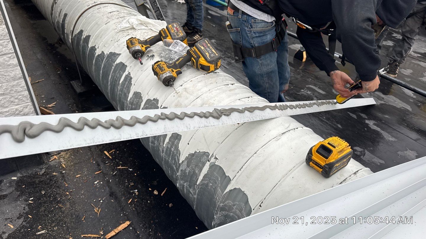 Edge metal and Siding replacement by Commercial Roofing and Coating Systems 