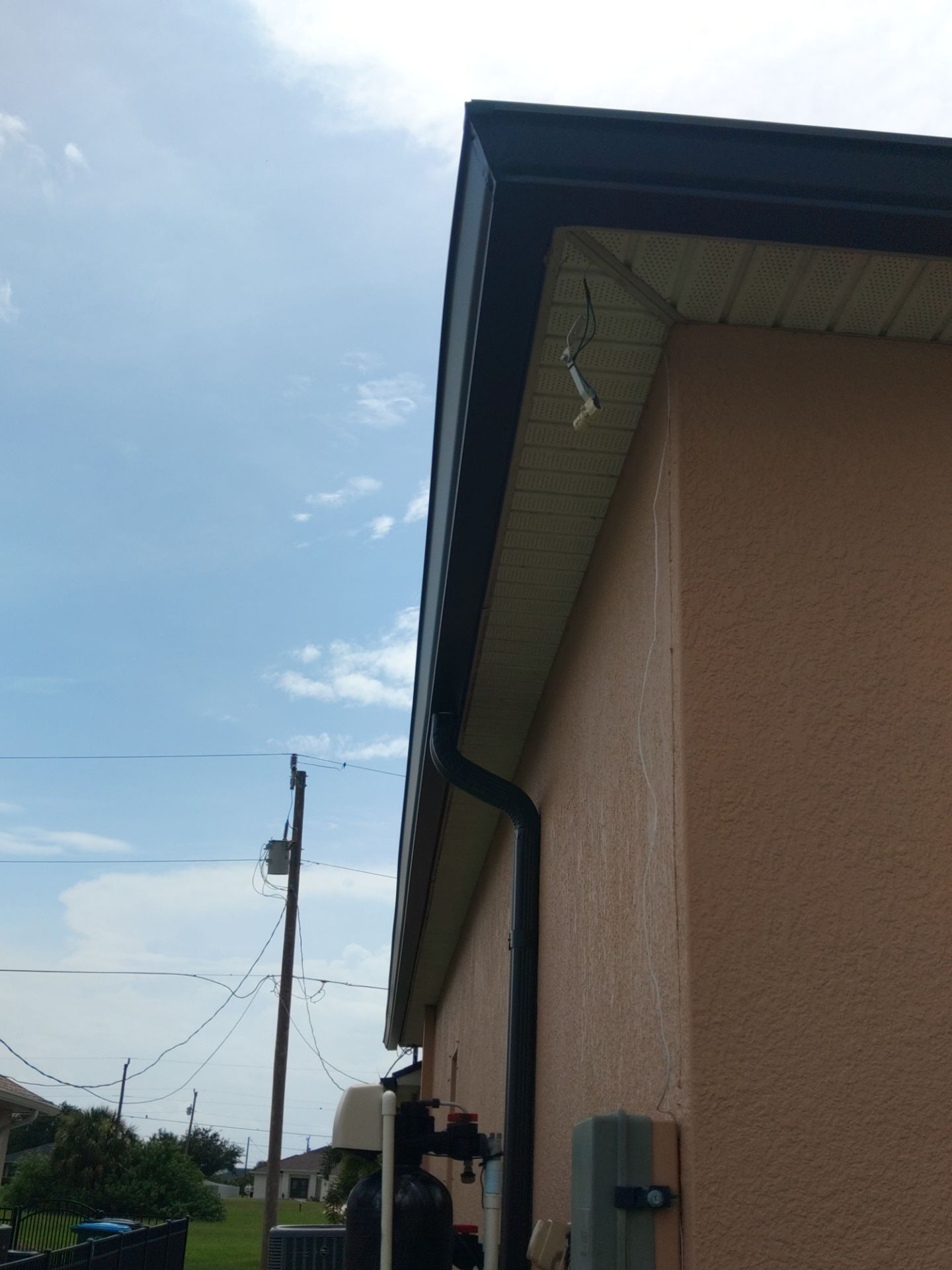Downspout Installation for Multi-Story Homes in Cape Coral FL by Gutter Professors