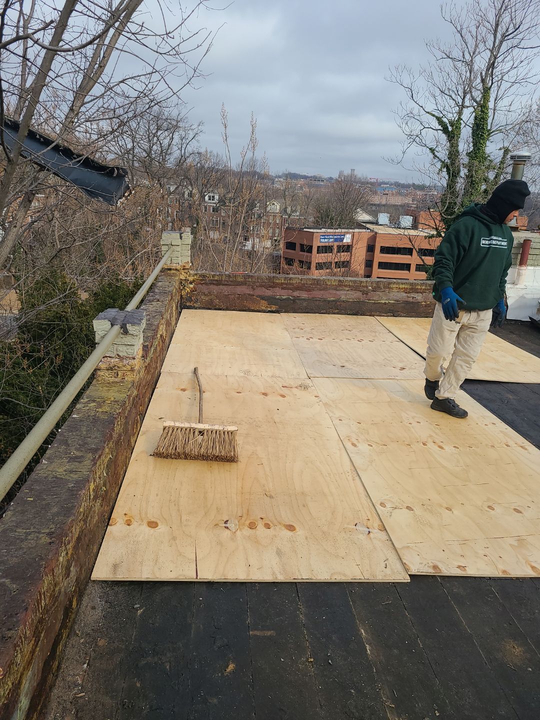 Arlington Flat TPO Roof Installation by RM Banning, Inc.