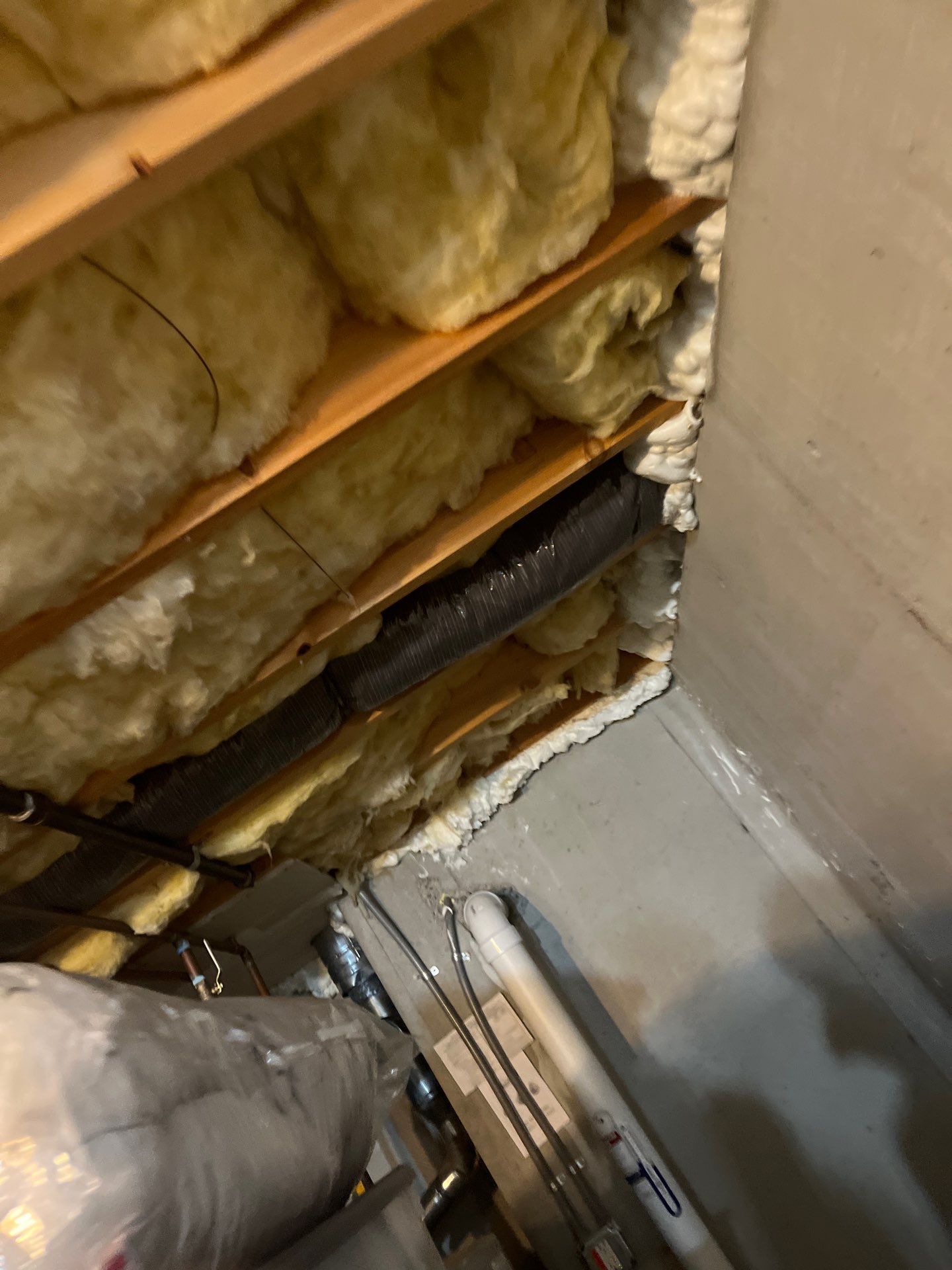Attic Insulation using open cell spray foam by NYS Foam & Energy