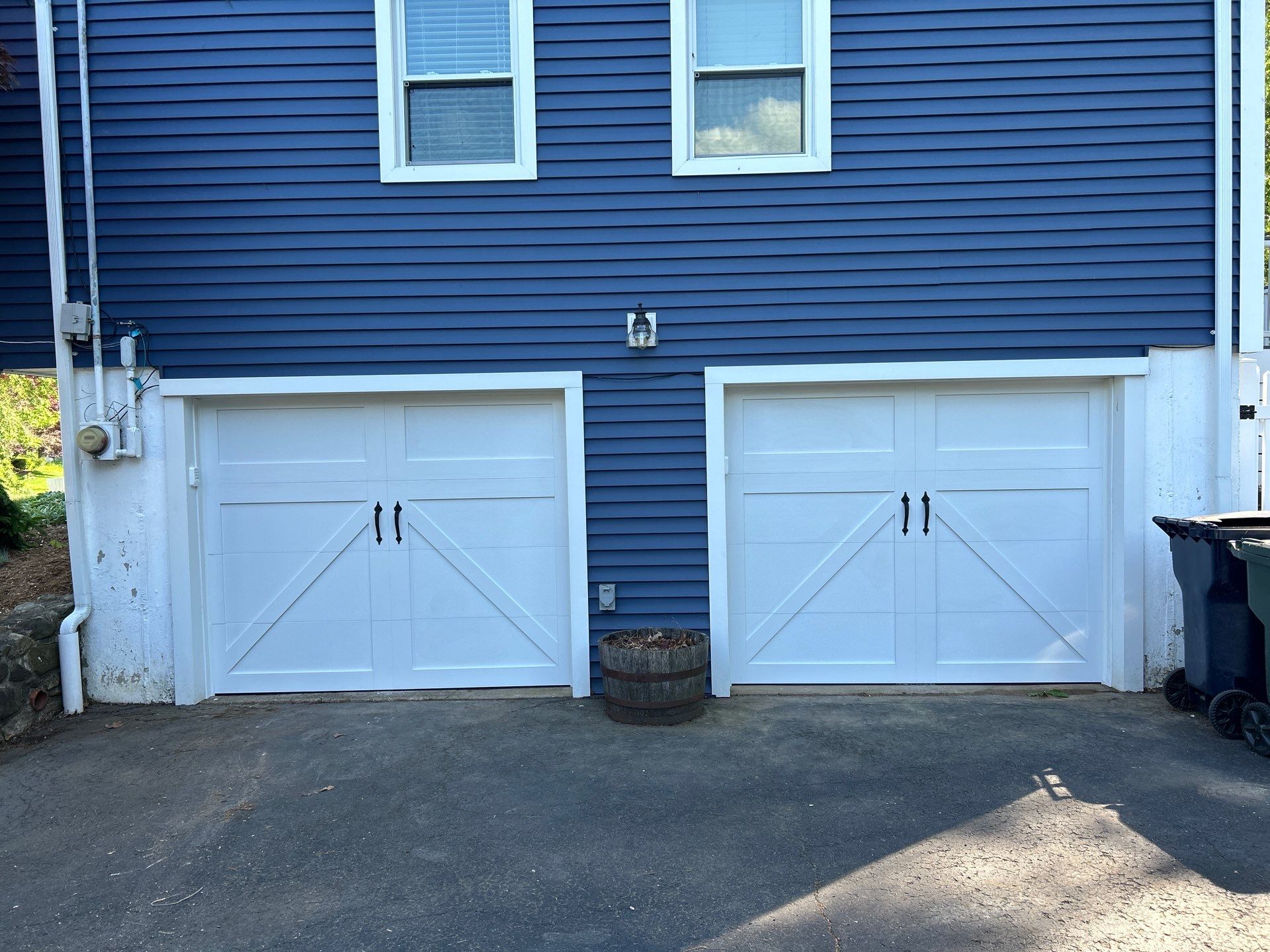 Garage Door Installation using AMARR Carriage Court Garage door by DiGiorgi Roofing and Siding Inc