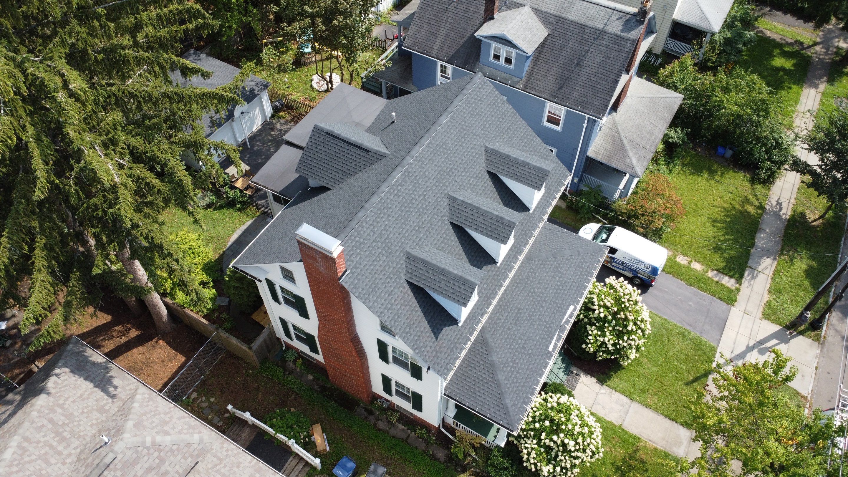 Roof Replacement Completed in Syracuse, NY – GAF Charcoal by Alpha Omega Roofing LLC